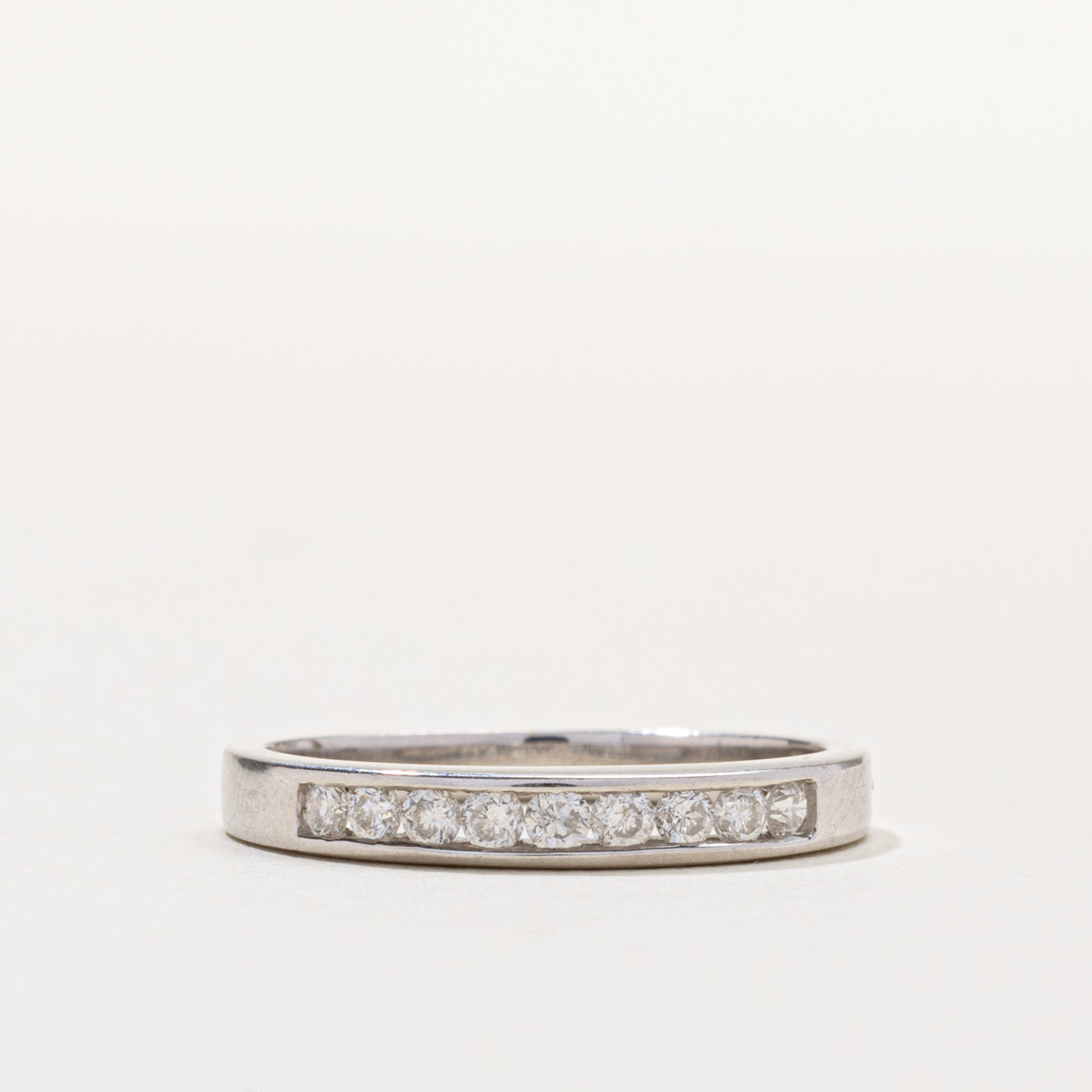 14k Channel Set Diamond Band | 0.22ctw | 10.50mm | SZ 6.25