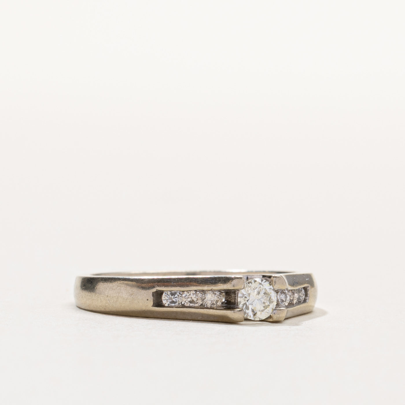 14k Diamond Accented Petite Ring | 0.19ctw | SZ 6.5