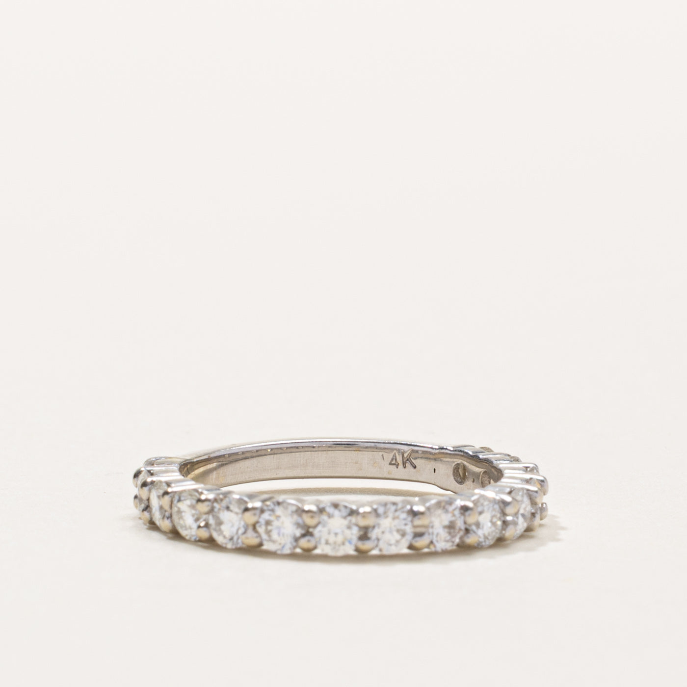 14k Semi Eternity Diamond Band | 0.90ctw | SZ 4.5