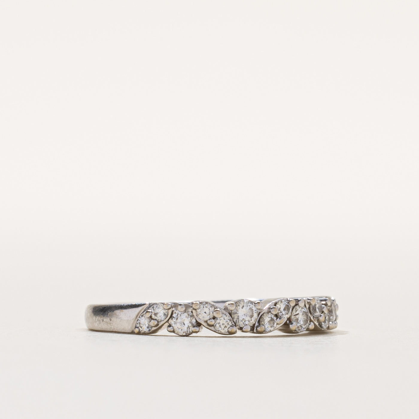 14k Semi Eternity Diamond Marquise Pattern Band | 0.27ctw | SZ 7