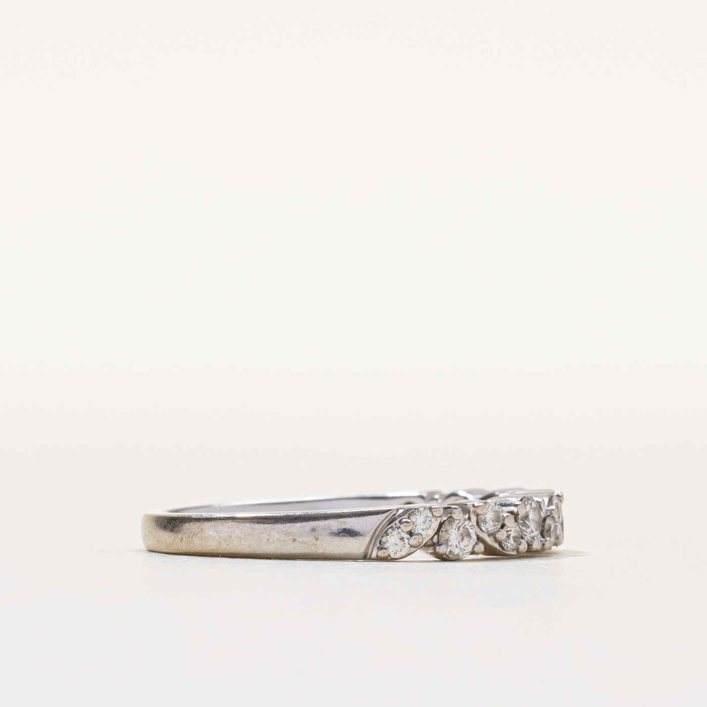 14k Semi Eternity Diamond Marquise Pattern Band | 0.27ctw | SZ 7