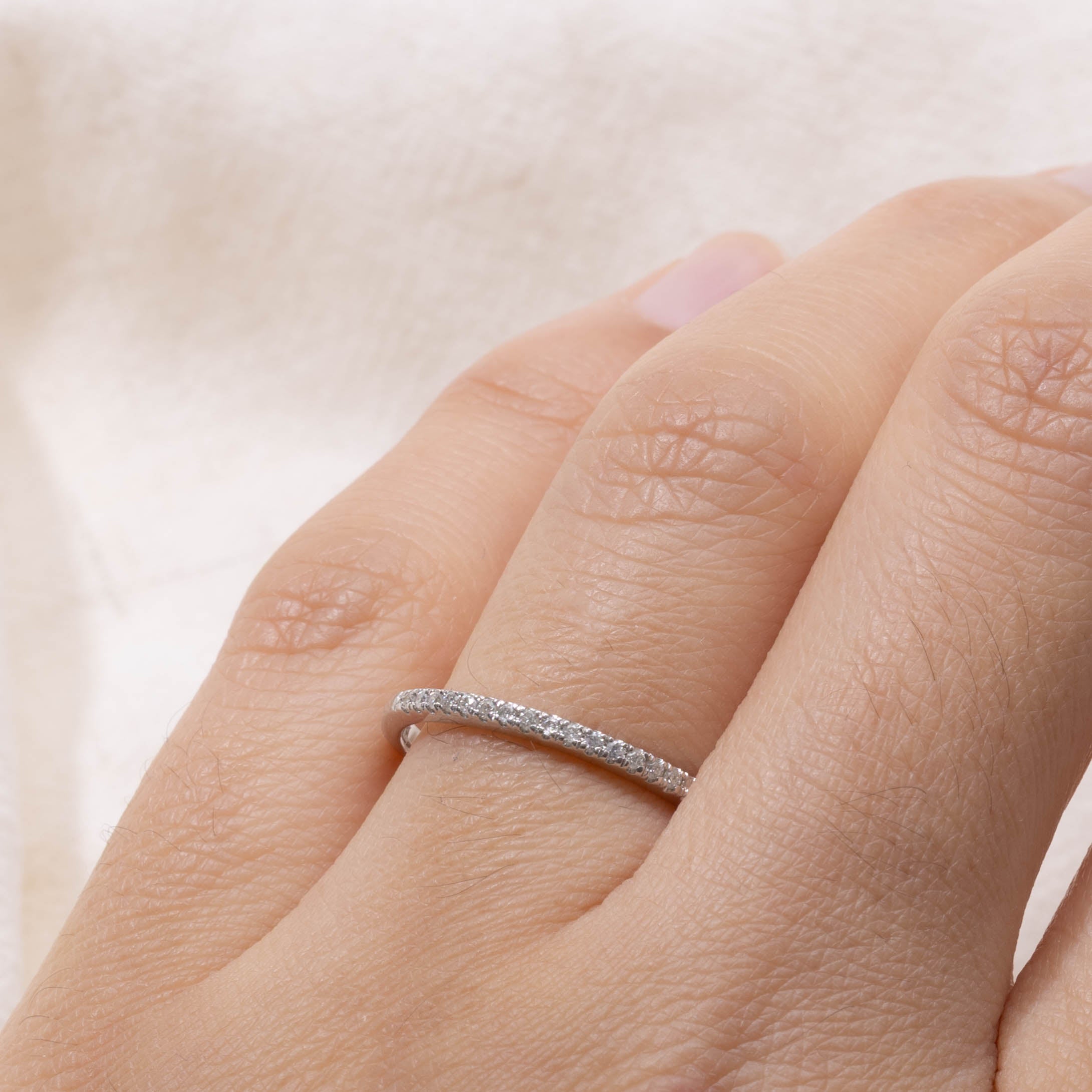 10k Semi Eternity Diamond Band | 1.64mm | SZ 7