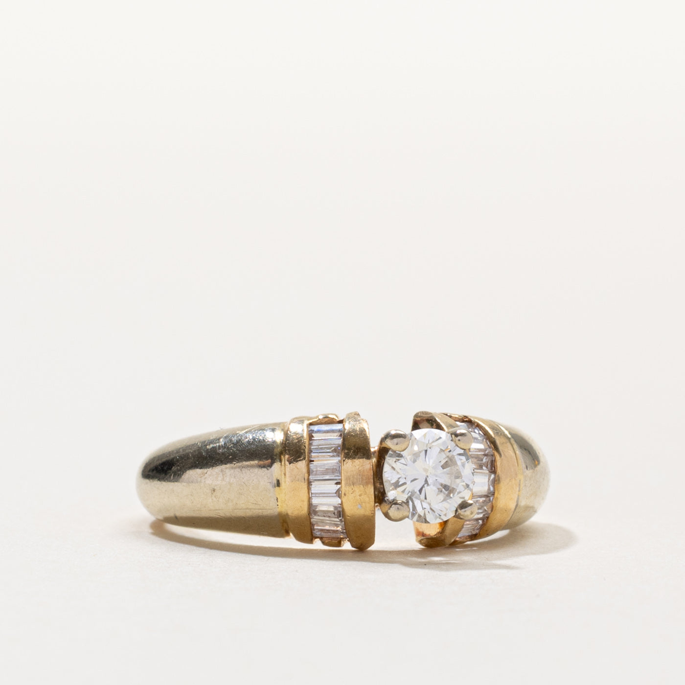 14k Diamond Baguette Cut Accented Ring | 0.44ctw | SZ 6.75