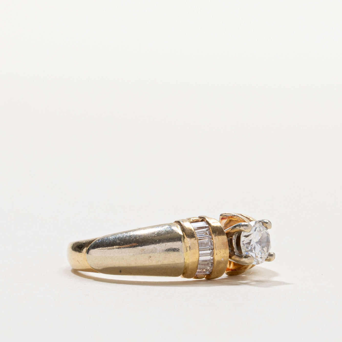 14k Diamond Baguette Cut Accented Ring | 0.44ctw | SZ 6.75