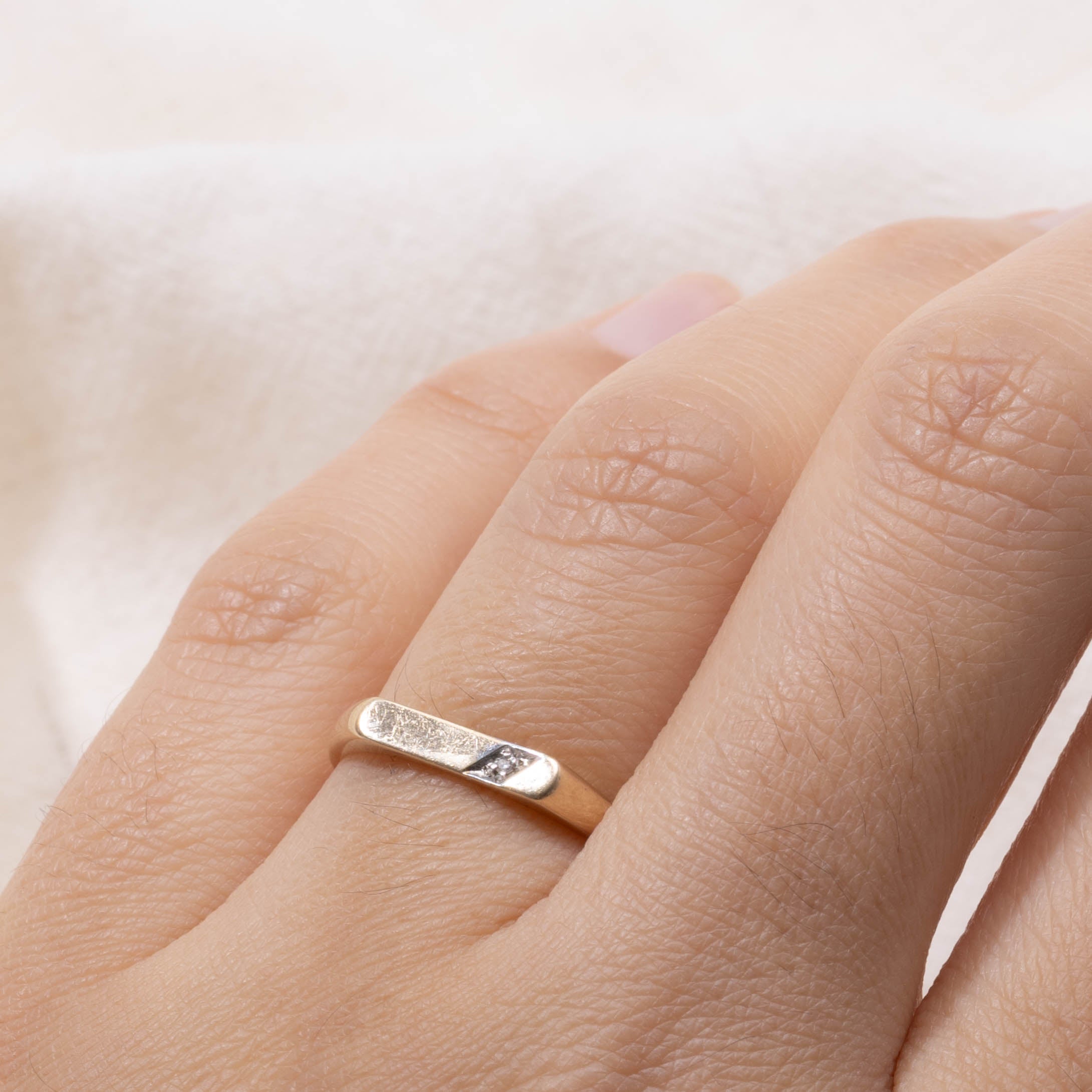 10k Diagonal Diamond Band | SZ 6
