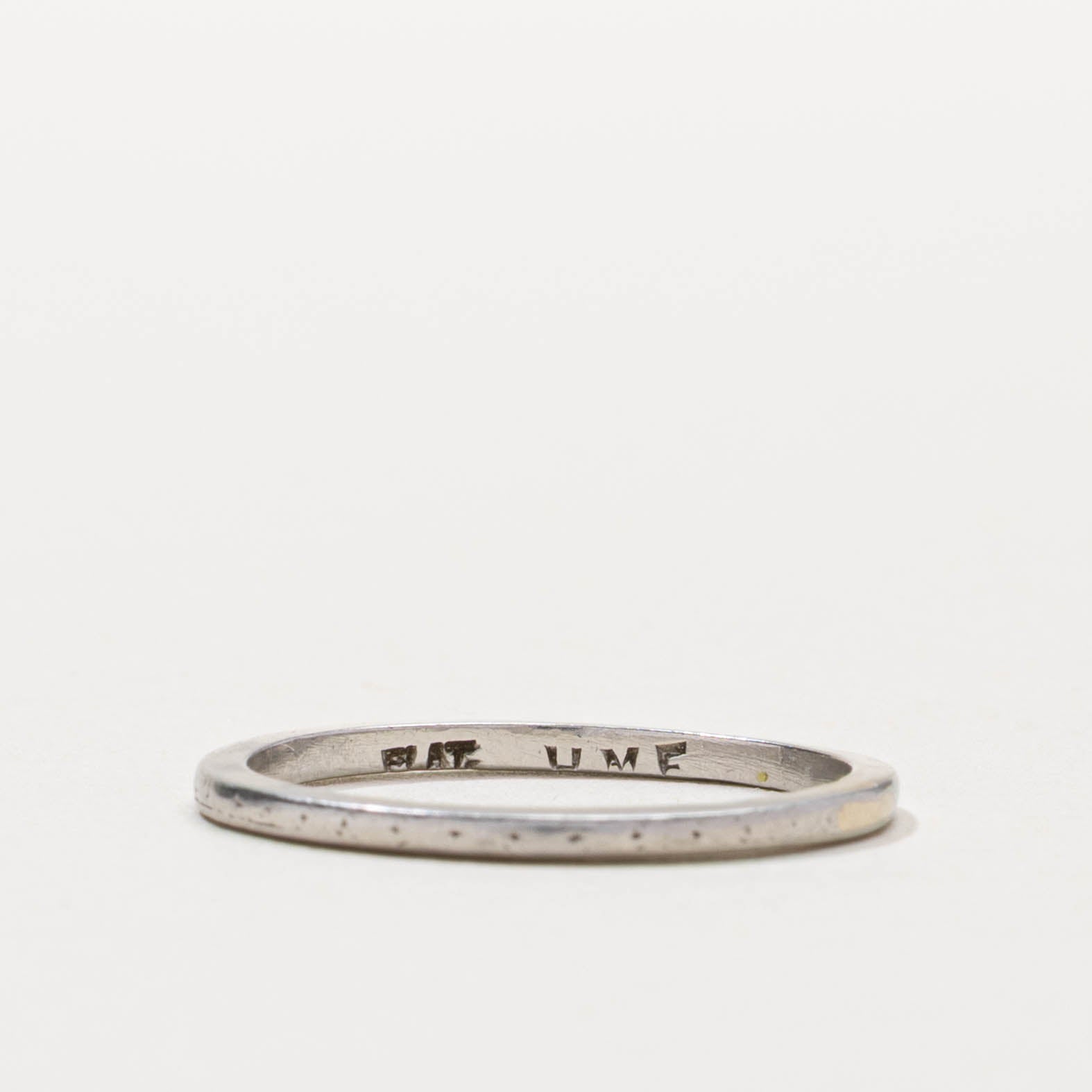 Platinum Thin Stacking Band | 1.35mm | SZ 6.25