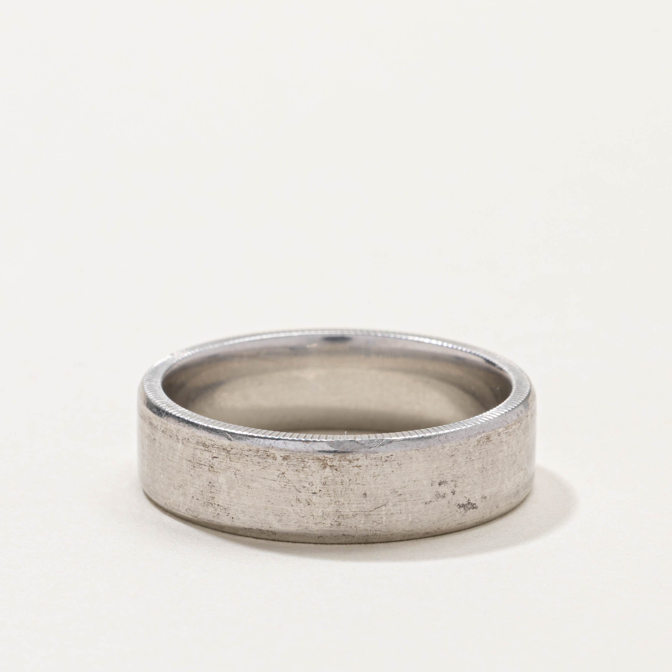 ‘Birks’ Platinum Plain Band | 6.25mm | SZ 10.25
