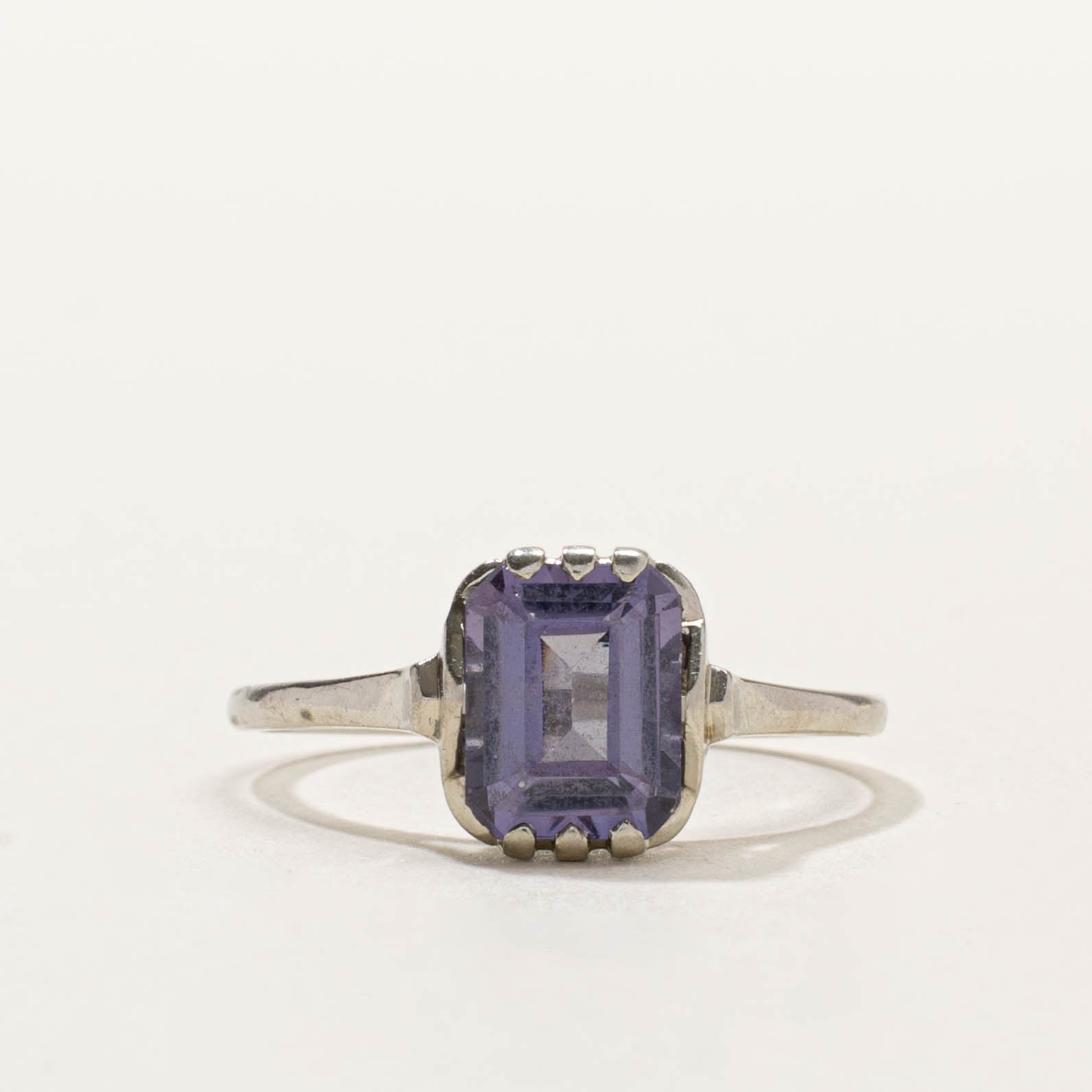 Vintage Canadian Synthetic Purple Sapphire Ring | 3.00ct | SZ 9