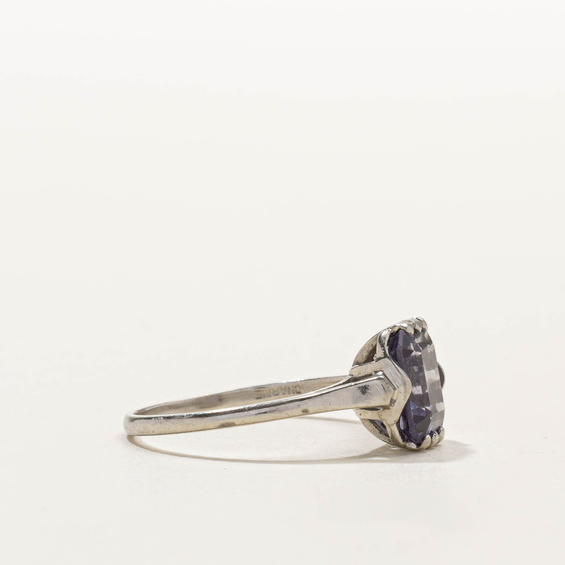 Vintage Canadian Synthetic Purple Sapphire Ring | 3.00ct | SZ 9