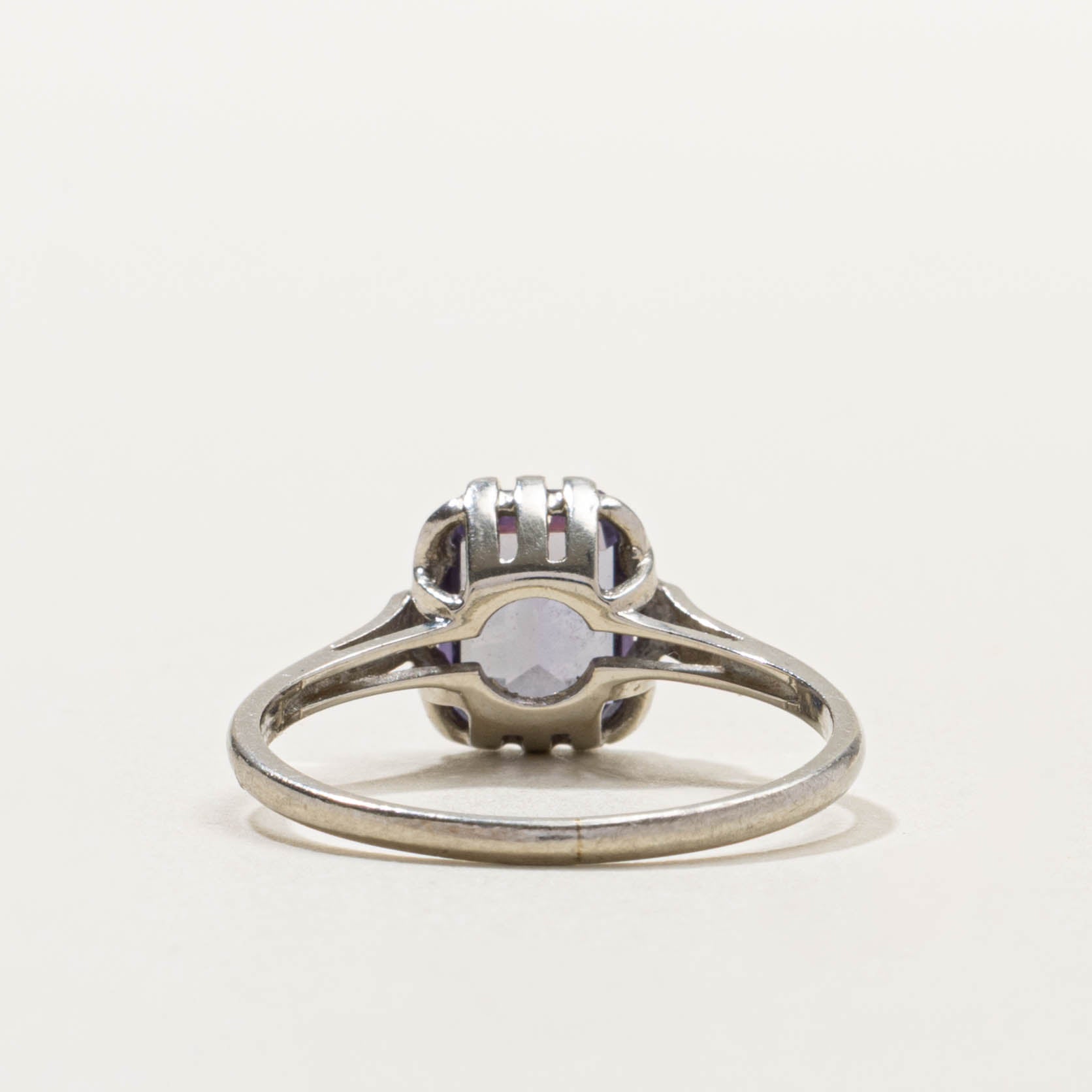 Vintage Canadian Synthetic Purple Sapphire Ring | 3.00ct | SZ 9