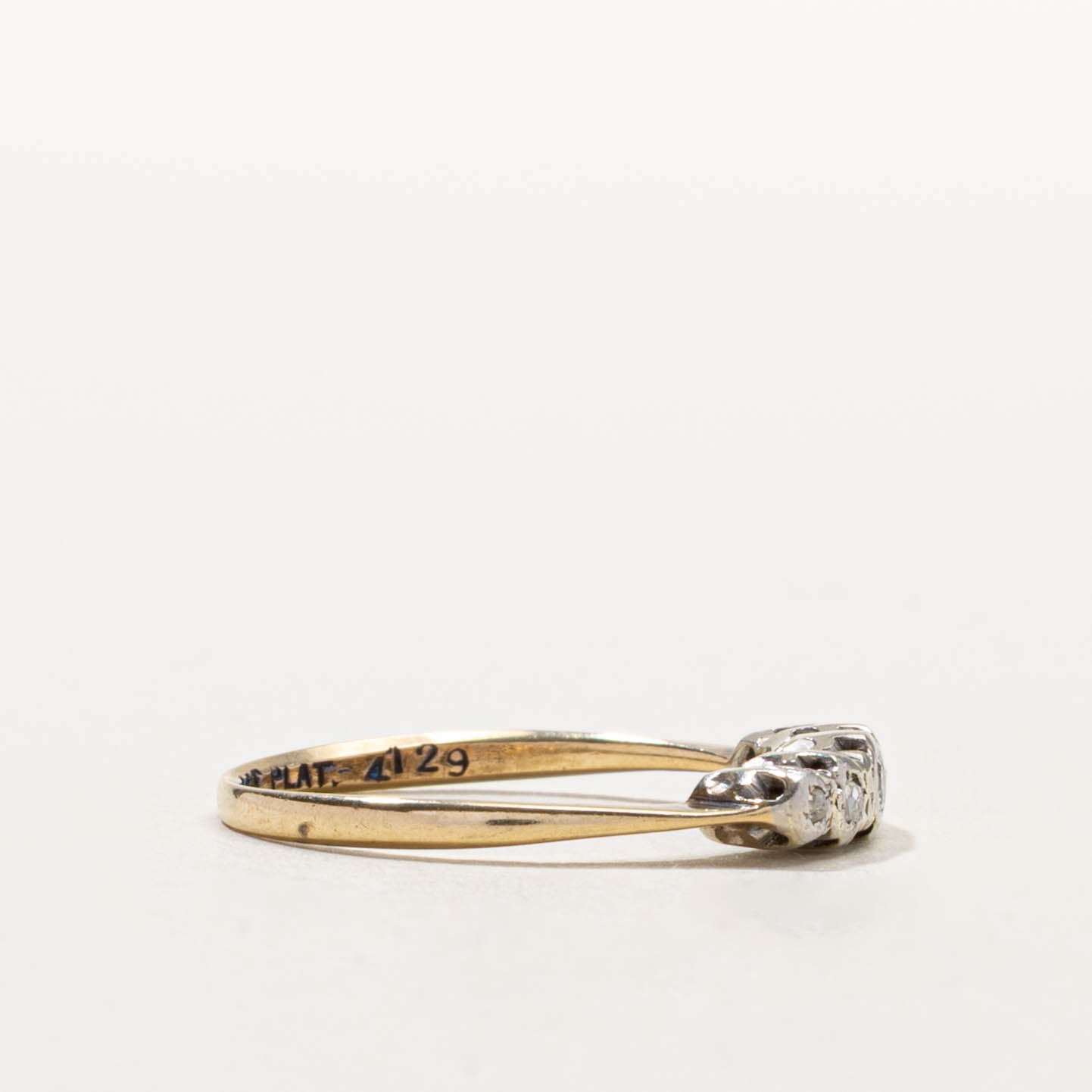 9k Five Stone Diamond Ring | 0.06ctw | SZ 6.25