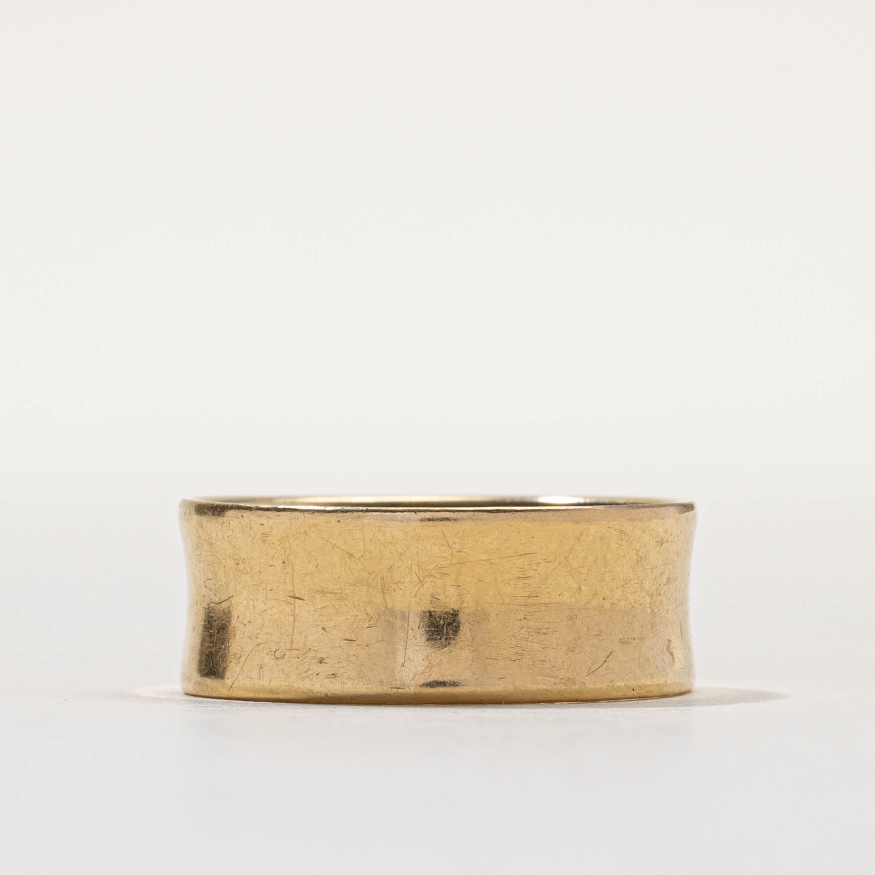 18k Yellow Gold Cigar Band | 7.85mm | SZ 8.75