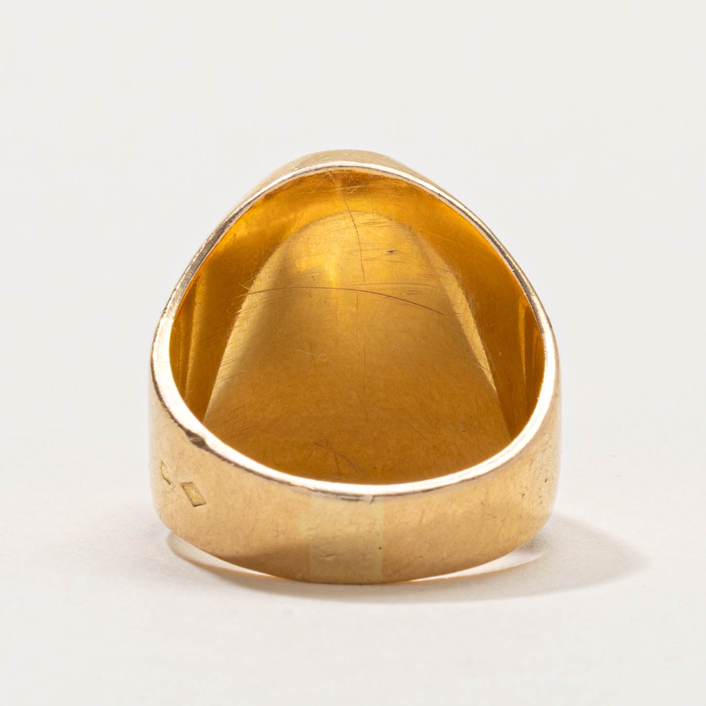 French 18k "S" Initial Signet Ring | SZ 4