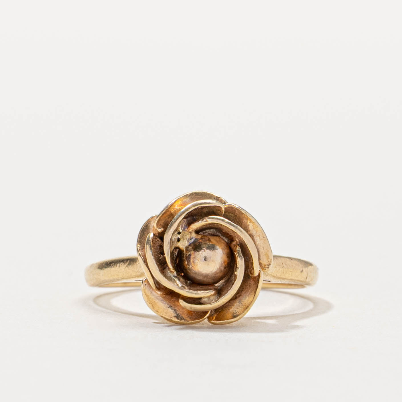 ‘Birks’ 14k Flower Ring | SZ 4