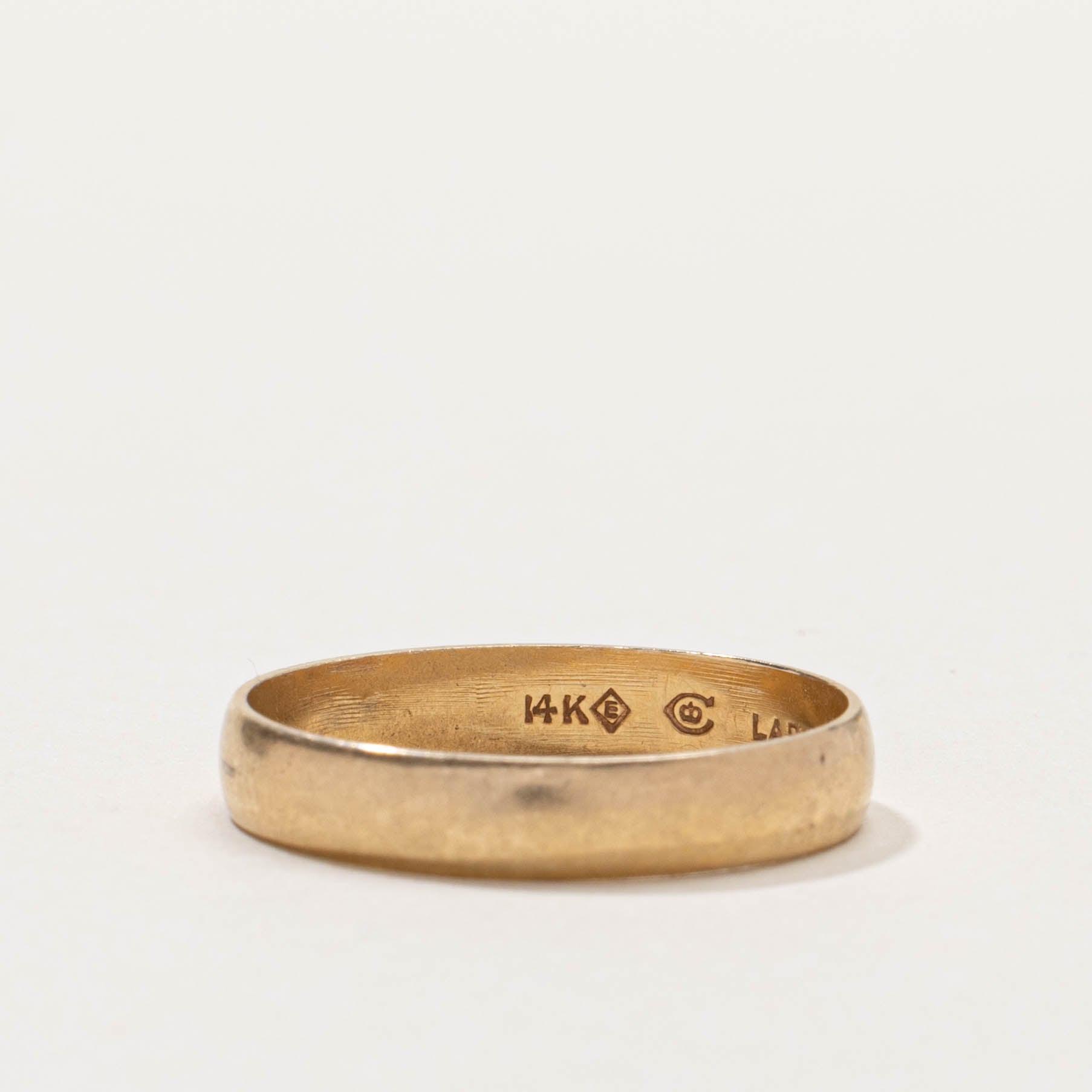 Vintage Canadian 14k Plain Band | 3.65mm | SZ 8.5