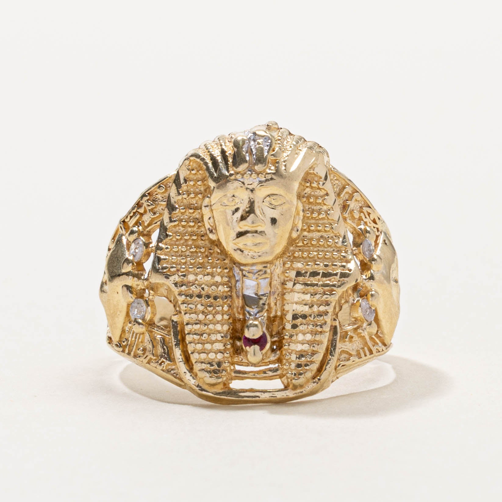 10k Pharaoh Ring | SZ 9.25