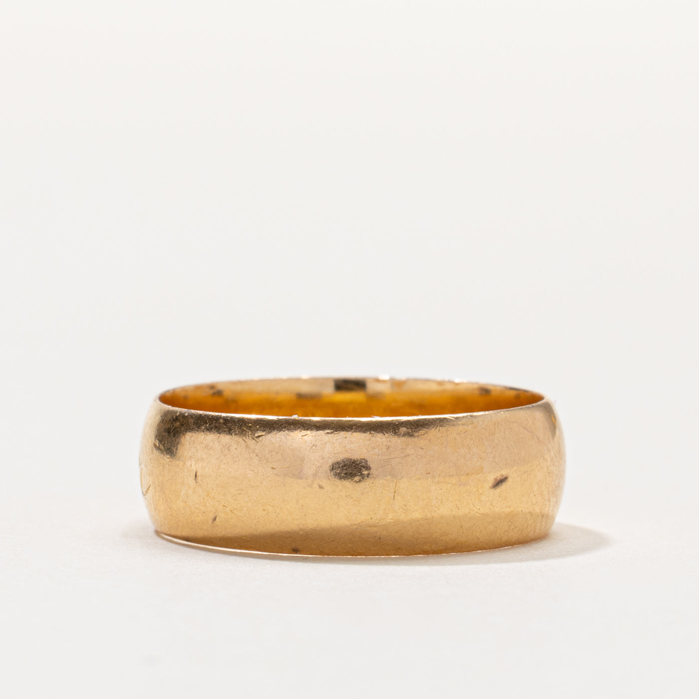 Pseudo Halmarked 10k "Mother" Engraved Band | 6mm | SZ 6.75