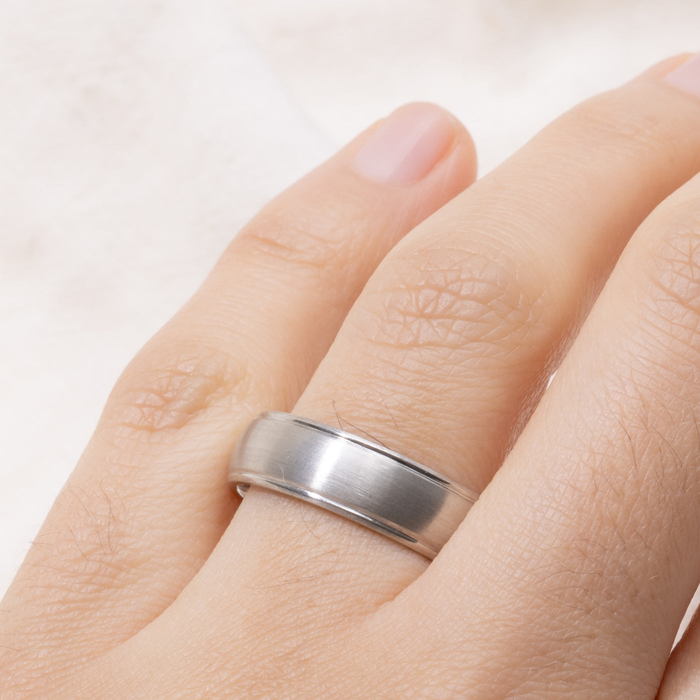 Platinum Grooved Band | 6.26mm | SZ 11