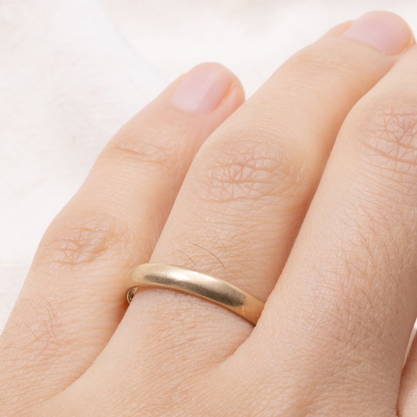 ‘Birks’ 14k Plain Band | 3.10mm | SZ 7.5