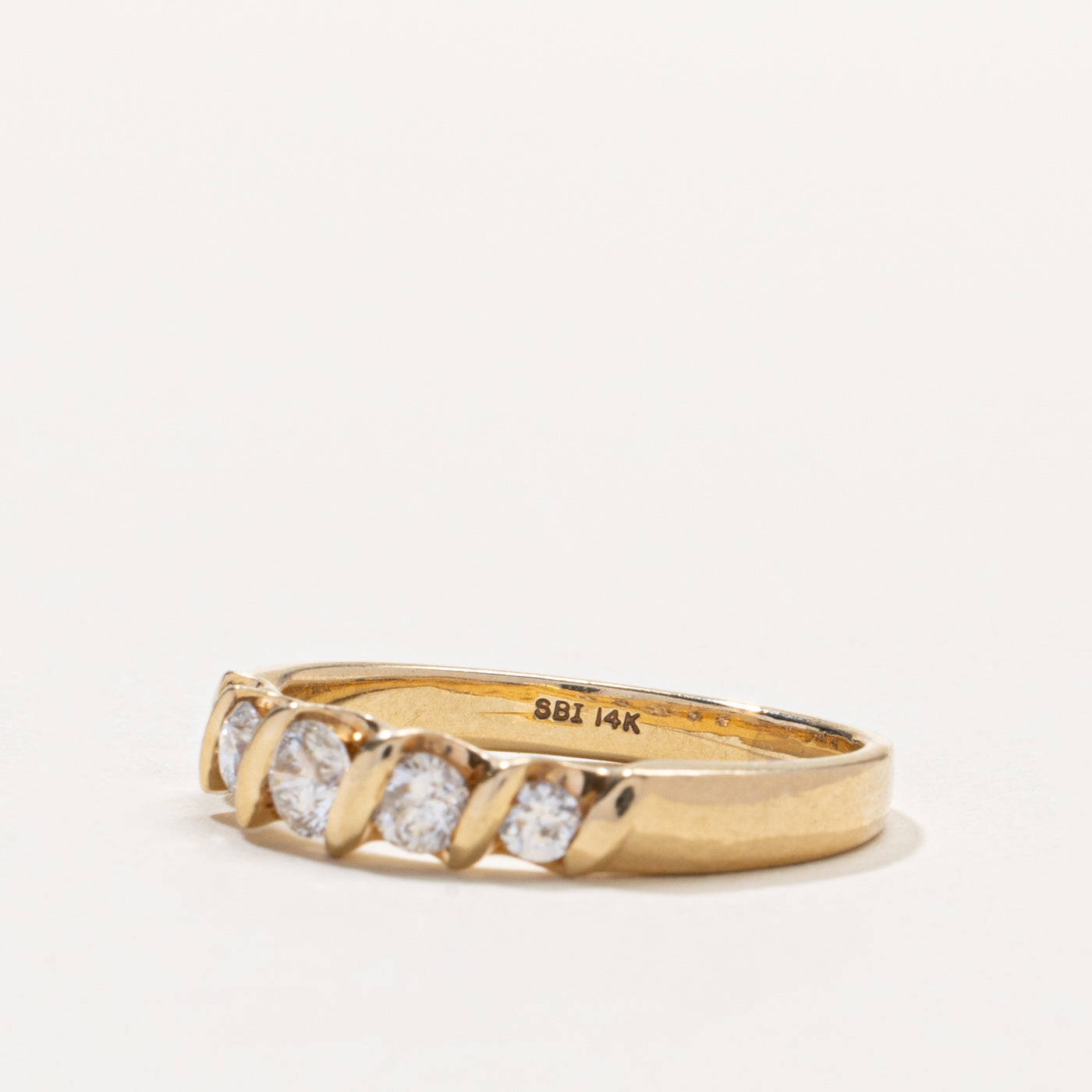 14k Five Stone Diamond Band | 0.52ctw | SZ 8