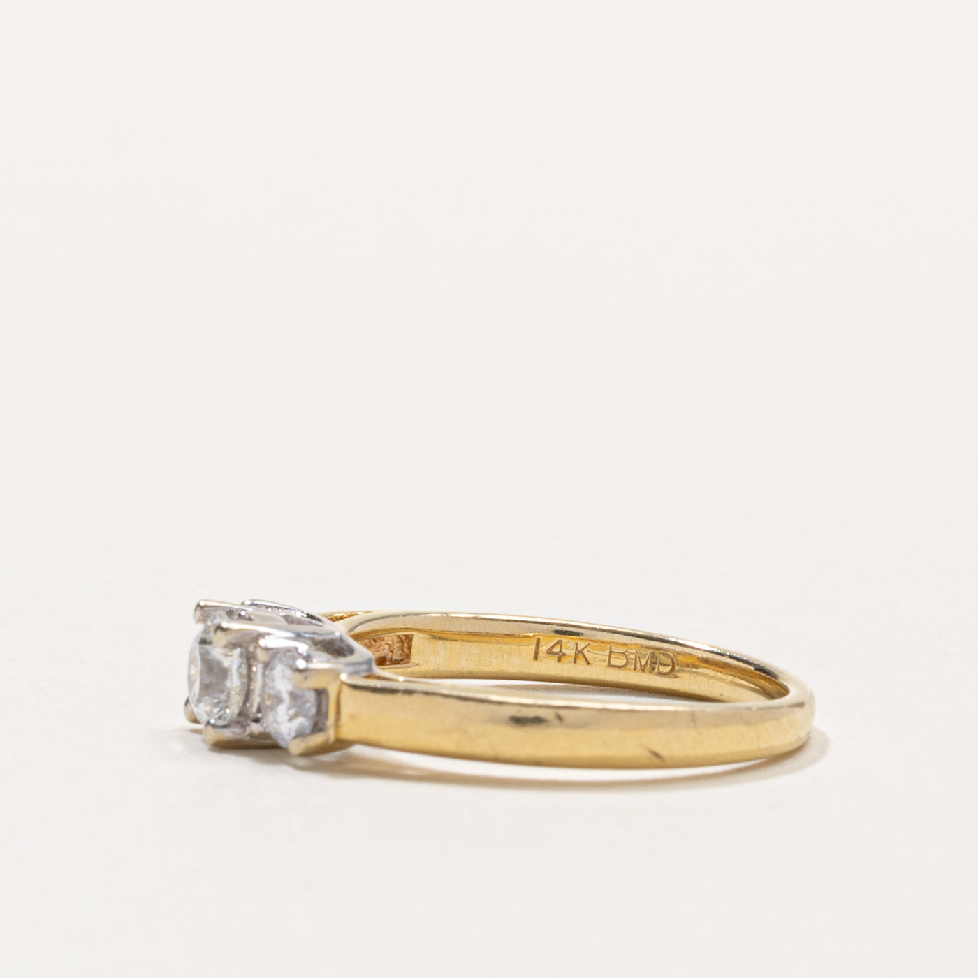 14k Three Stone Diamond Ring | 0.70ctw | SZ 6.5