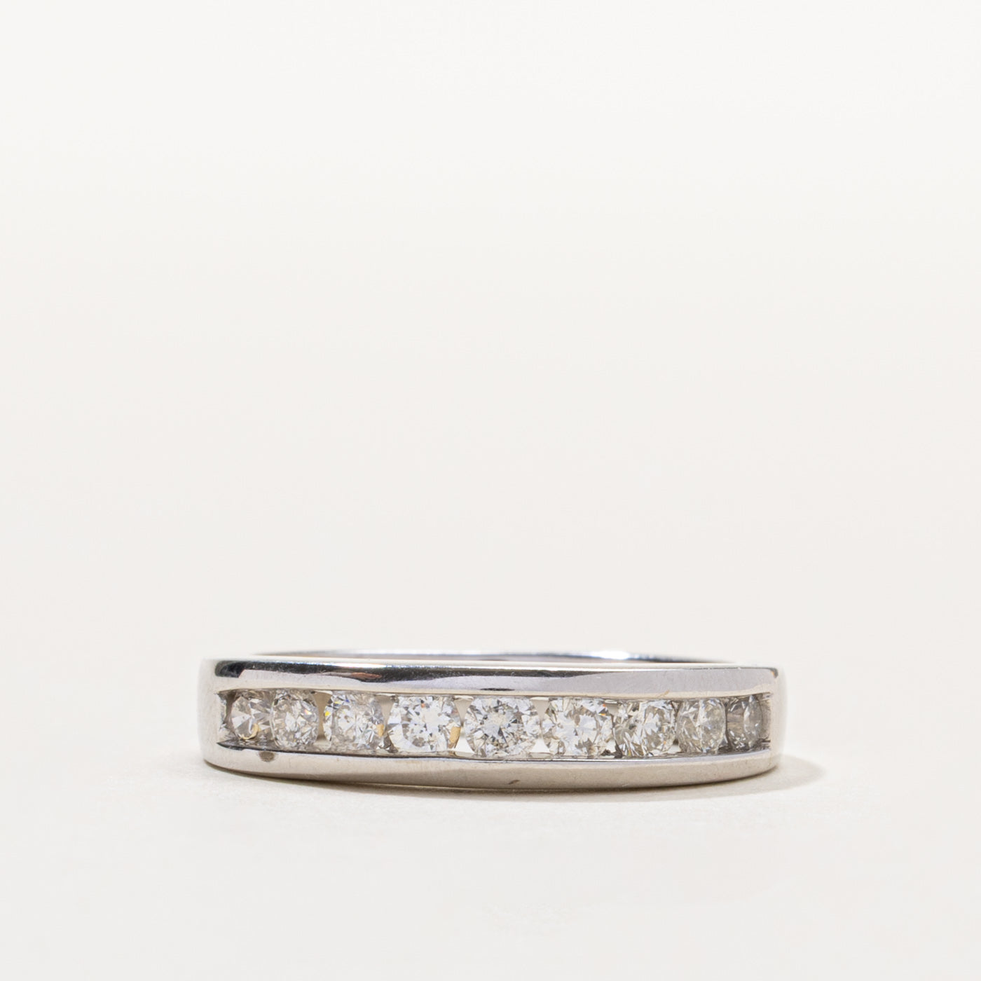 14k Channel Set Semi Eternity Diamond Band | 0.54ctw | SZ 7