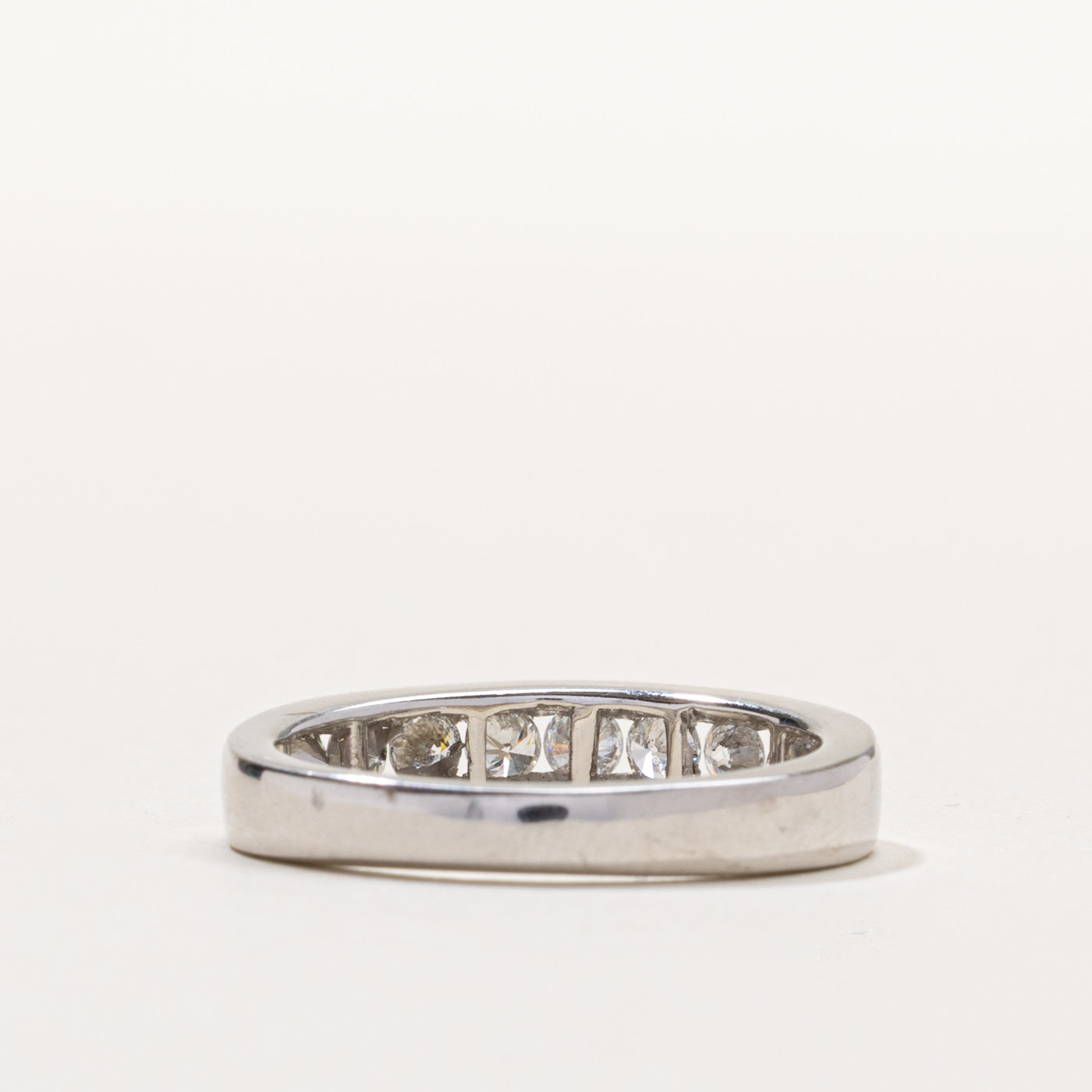 14k Channel Set Semi Eternity Diamond Band | 0.54ctw | SZ 7