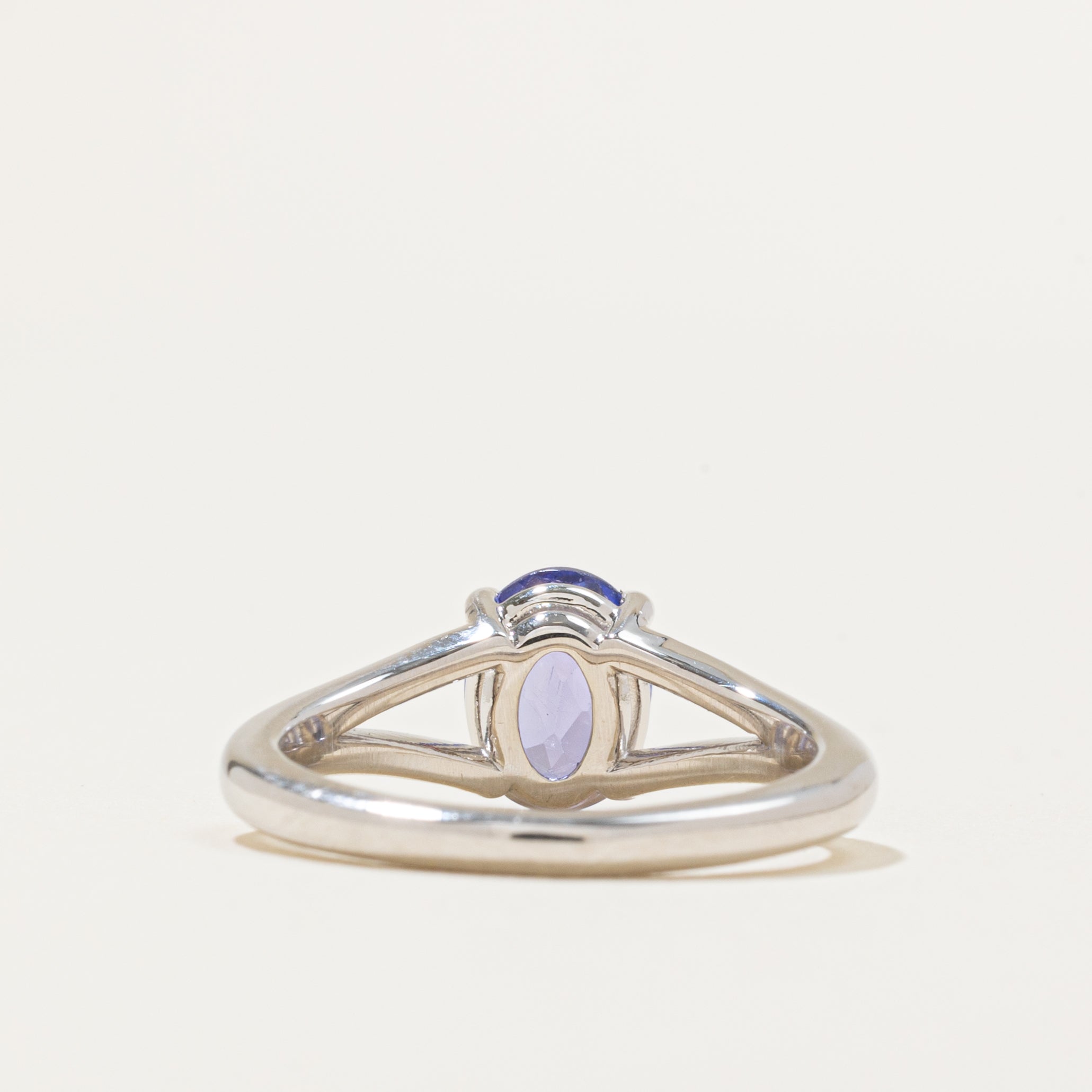 '100 Ways' 14k White Gold Split Shank Shank Tanzanite Ring | SZ 6 | 1.60ct