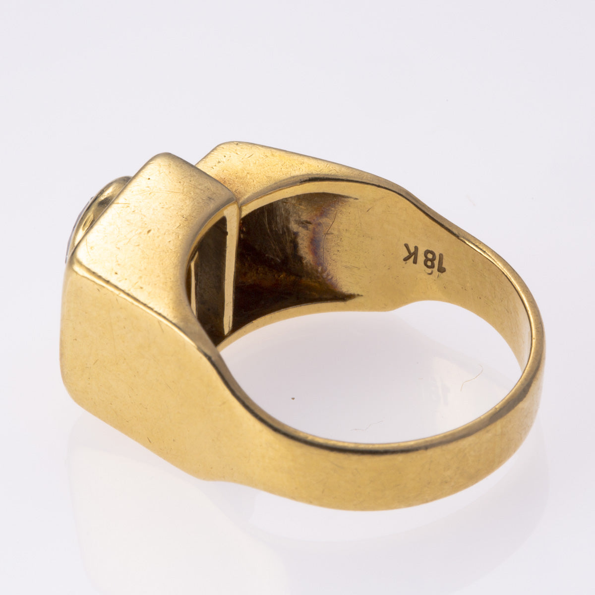 Abstract 18K Yellow Gold Diamond Ring | 0.85 ct | SZ 6 |