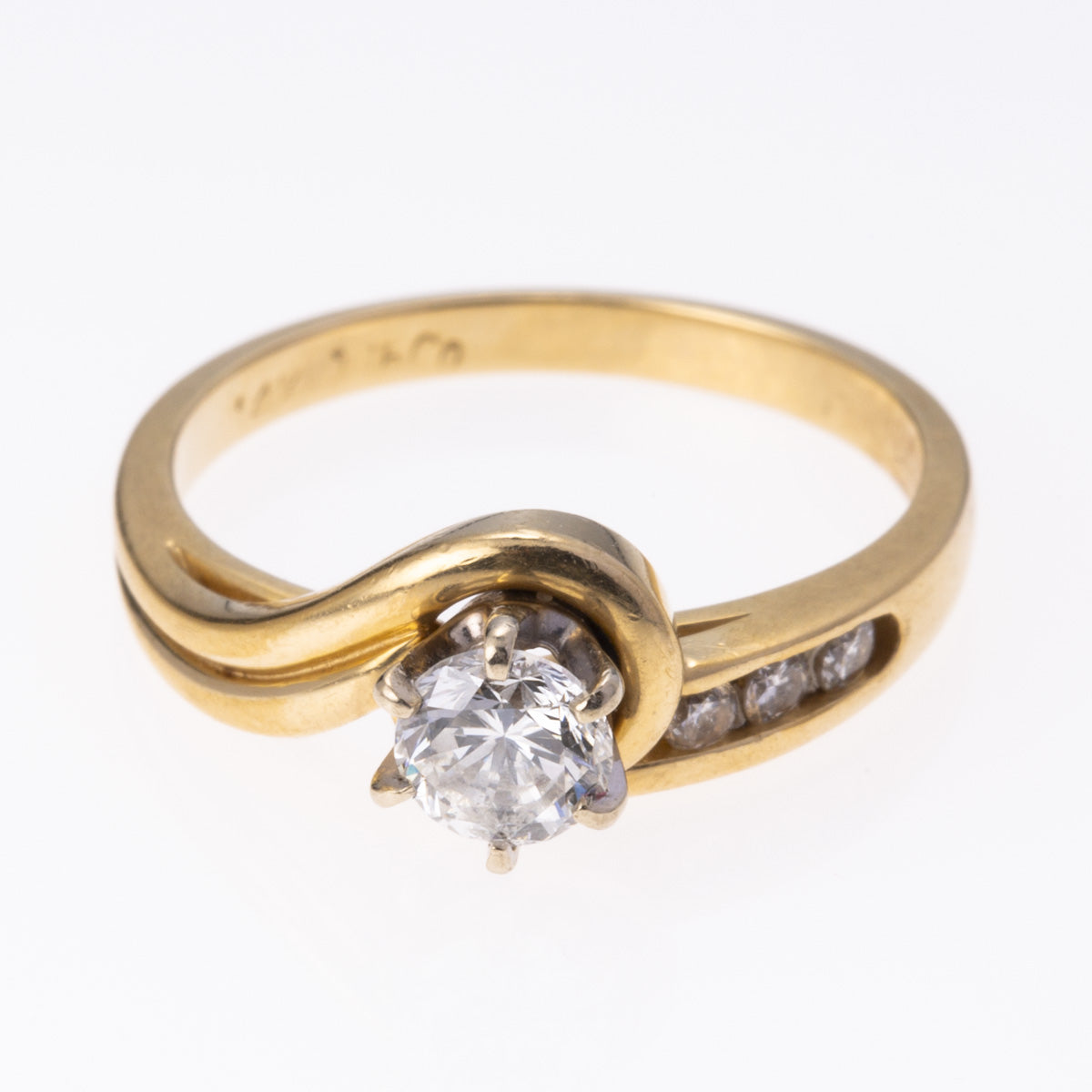 14K Yellow Gold Diamond Ring | 0.48 ctw | SZ 6  |