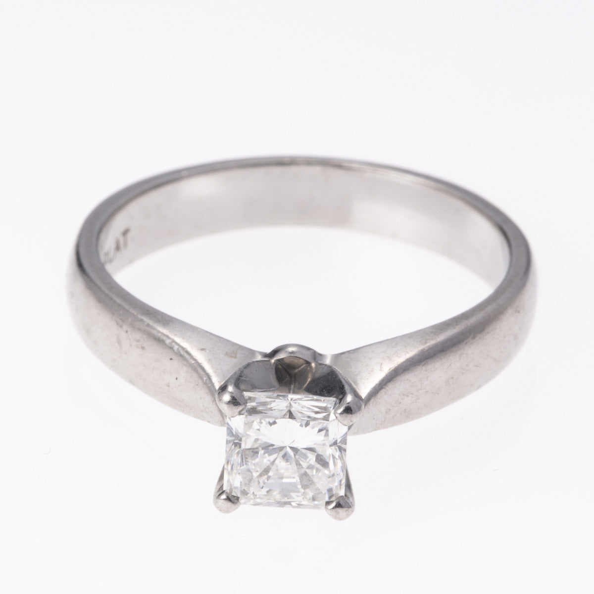 Platinum Radiant Cut Diamond Ring | 0.76 ct | SZ  7|