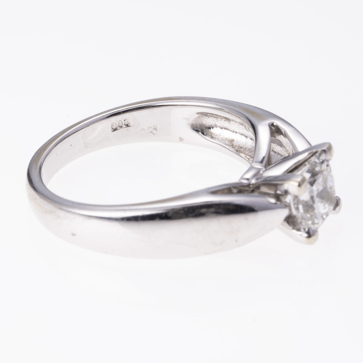 14K White Gold Hand Assembled 4-Prong Diamond Ring | 1.02 ct | SZ  |