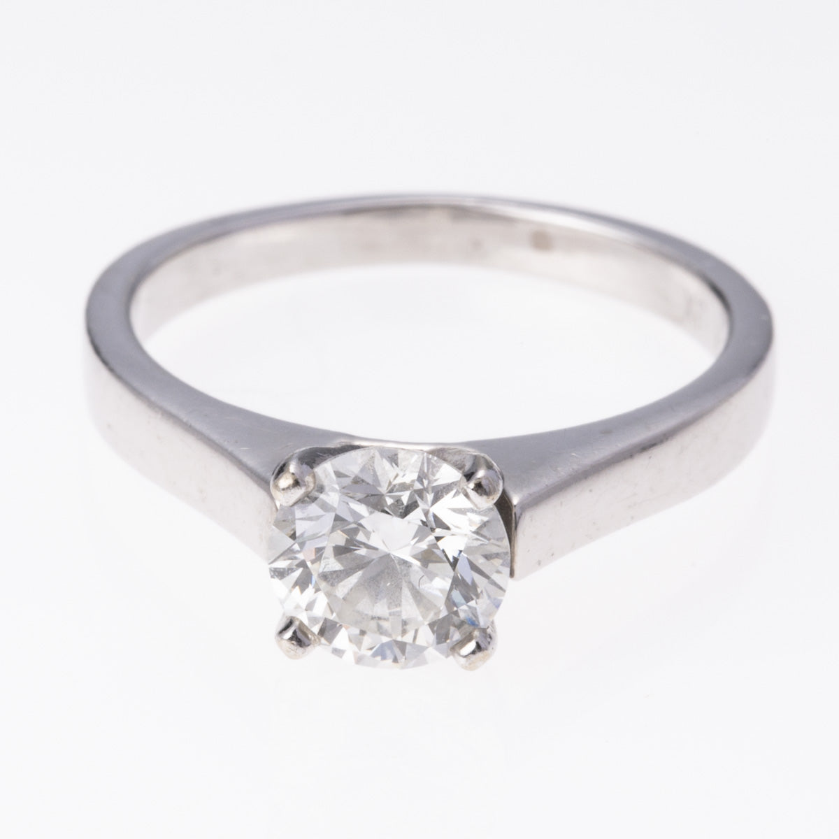 14K White Gold Hand Assembled 4-Prong Diamond Ring | 1.00 ct | SZ  |