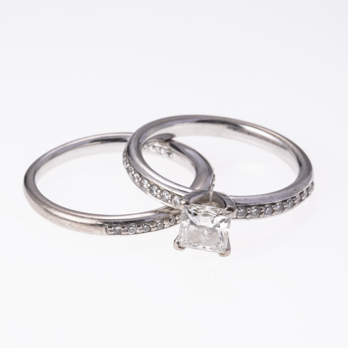 Platinum and 18K White Gold Hand Assembled Diamond Ring | 0.99 ctw | SZ 5.25 |