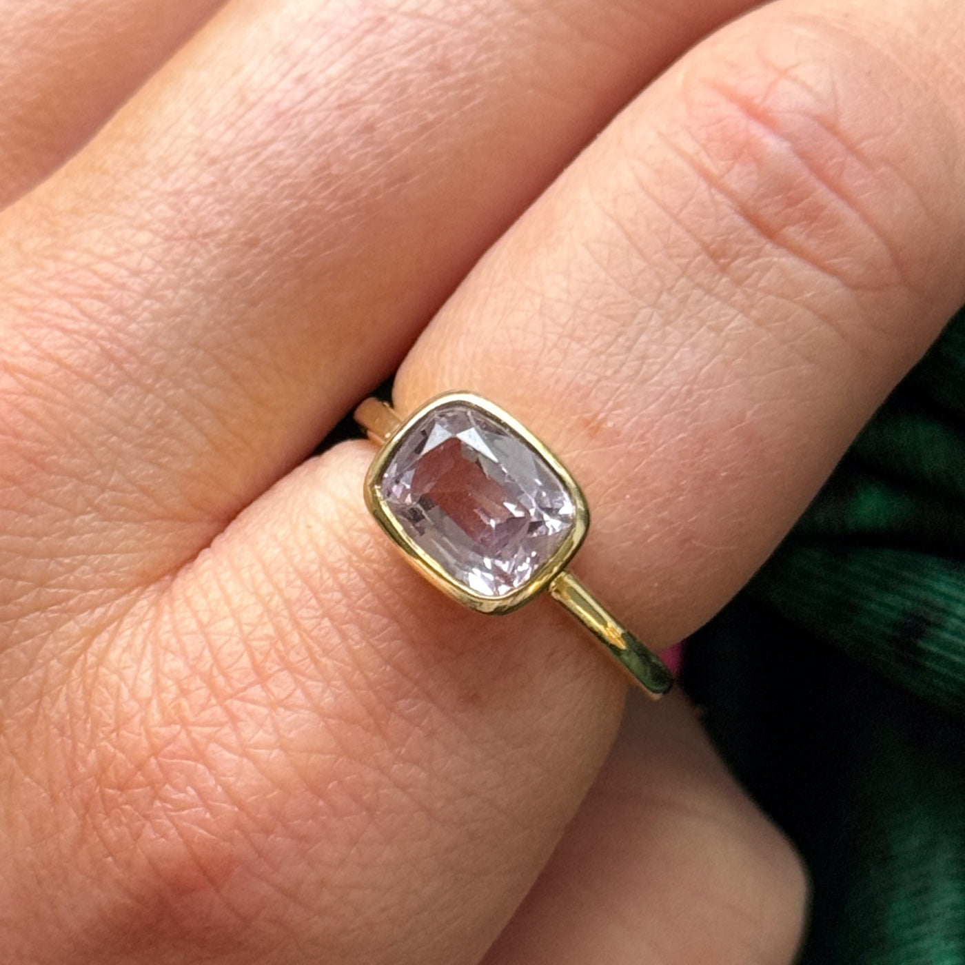 Cushion Cut Pink Sapphire Ring | 2.50 ct | SZ 6.25 |