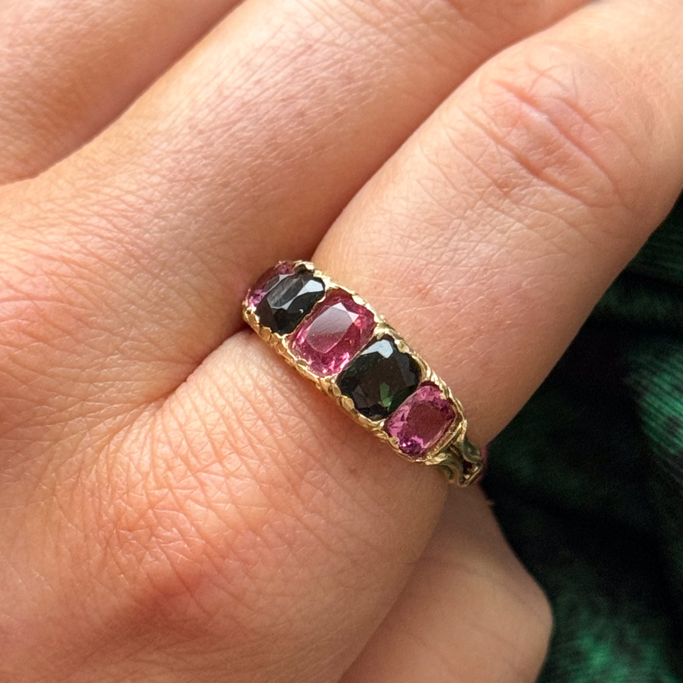 Antique Cushion Cut Tourmaline Ring | 2.15ctw | SZ 7.25 |
