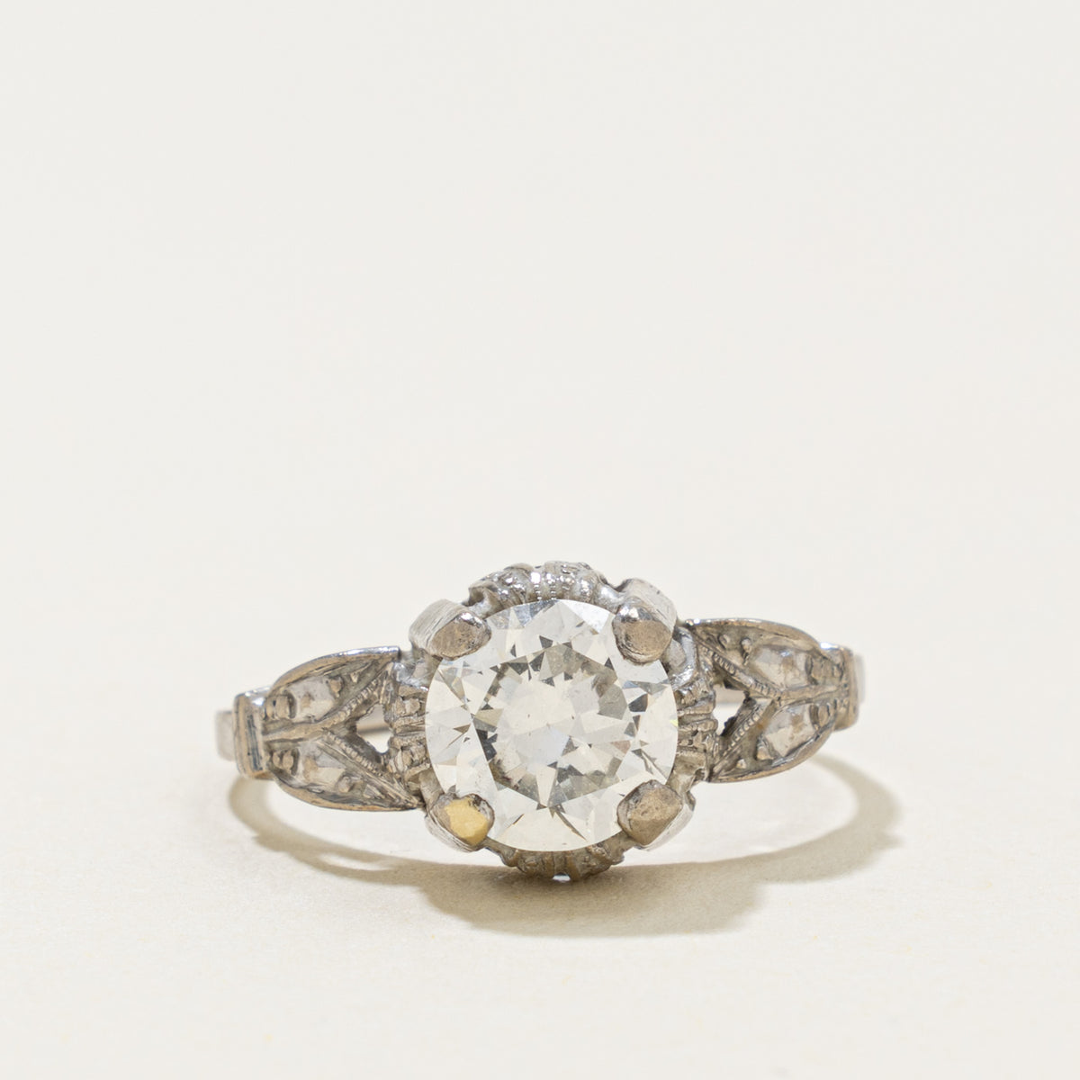 Art Deco Transitional Cut Diamond Ring | 1.15ct VS2 G/H | SZ 5.75