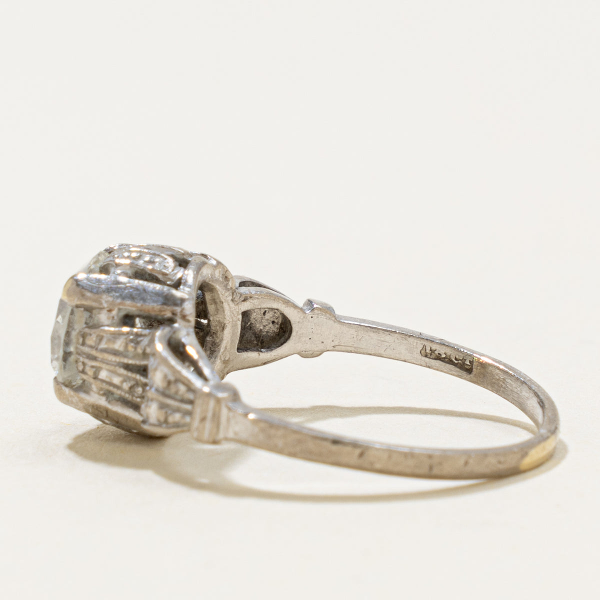 Art Deco Transitional Cut Diamond Ring | 1.15ct VS2 G/H | SZ 5.75