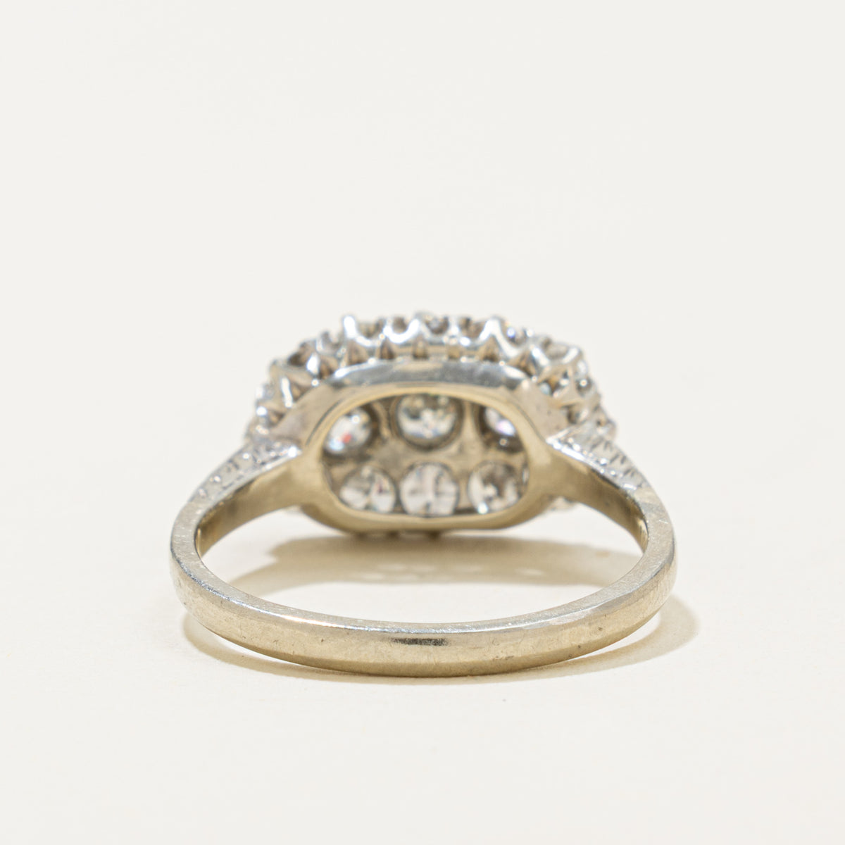 'Birks' Transitional Cut Diamond Cluster Ring | 1.06ctw | SZ 8