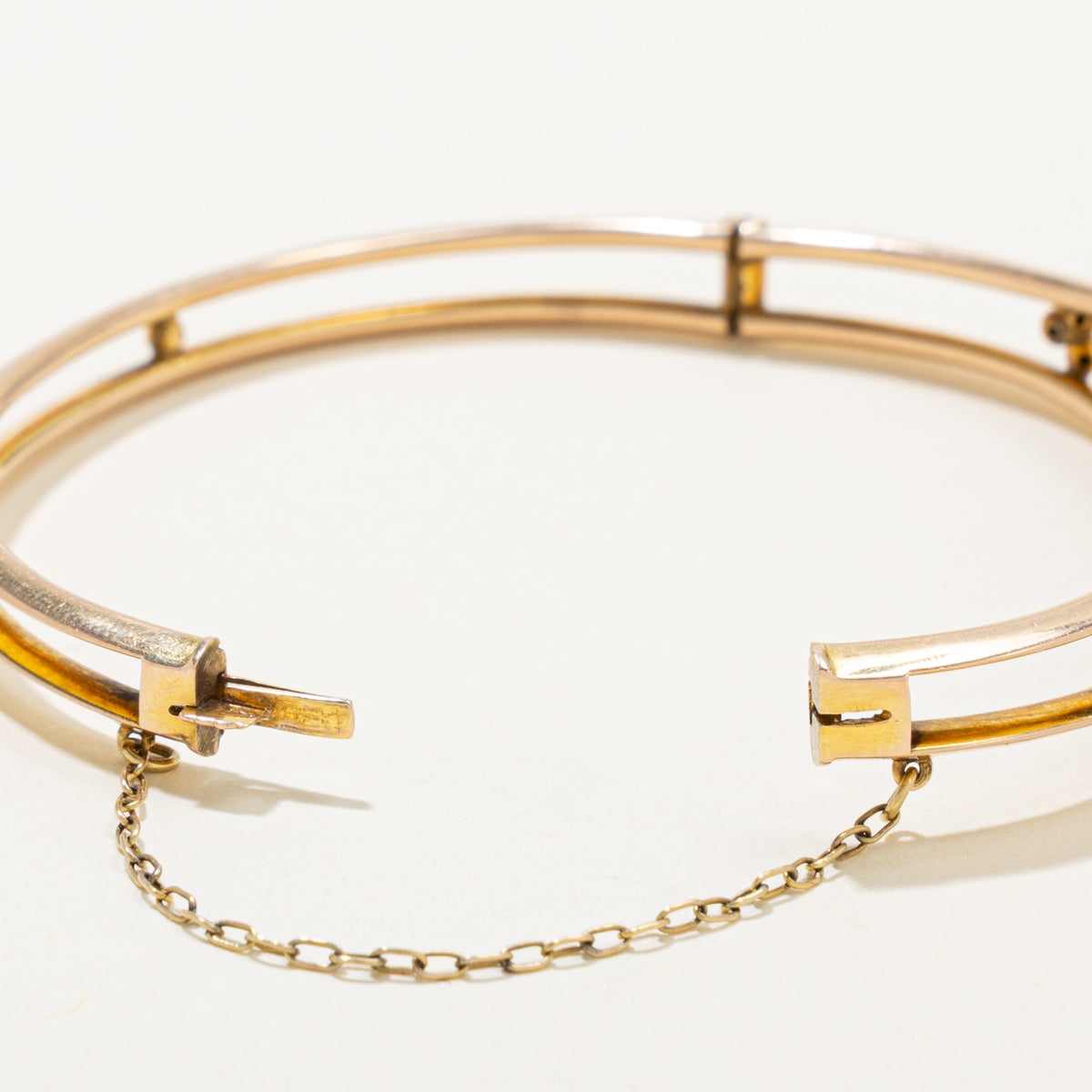 1912 Chester Star Set Doublet & Diamond Slice Bangle | 7"
