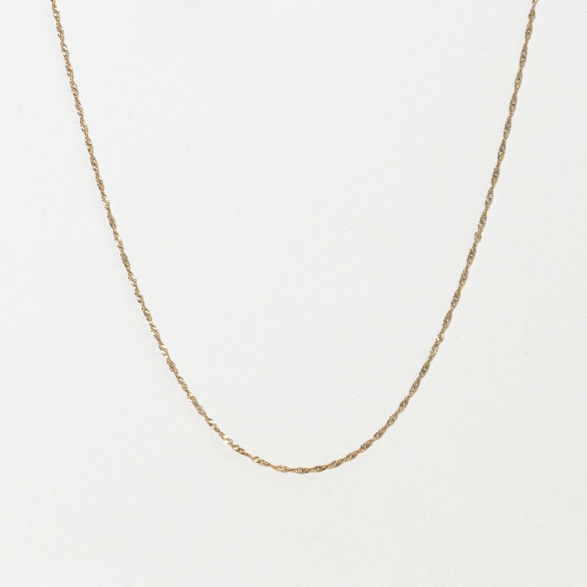 10k Yellow Gold Singapore Chain | 1.5mm | 20"