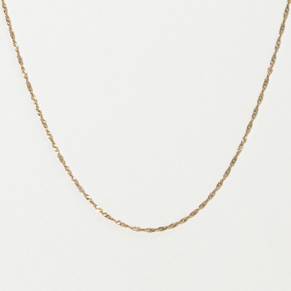 10k Yellow Gold Singapore Chain | 1.5mm | 20"