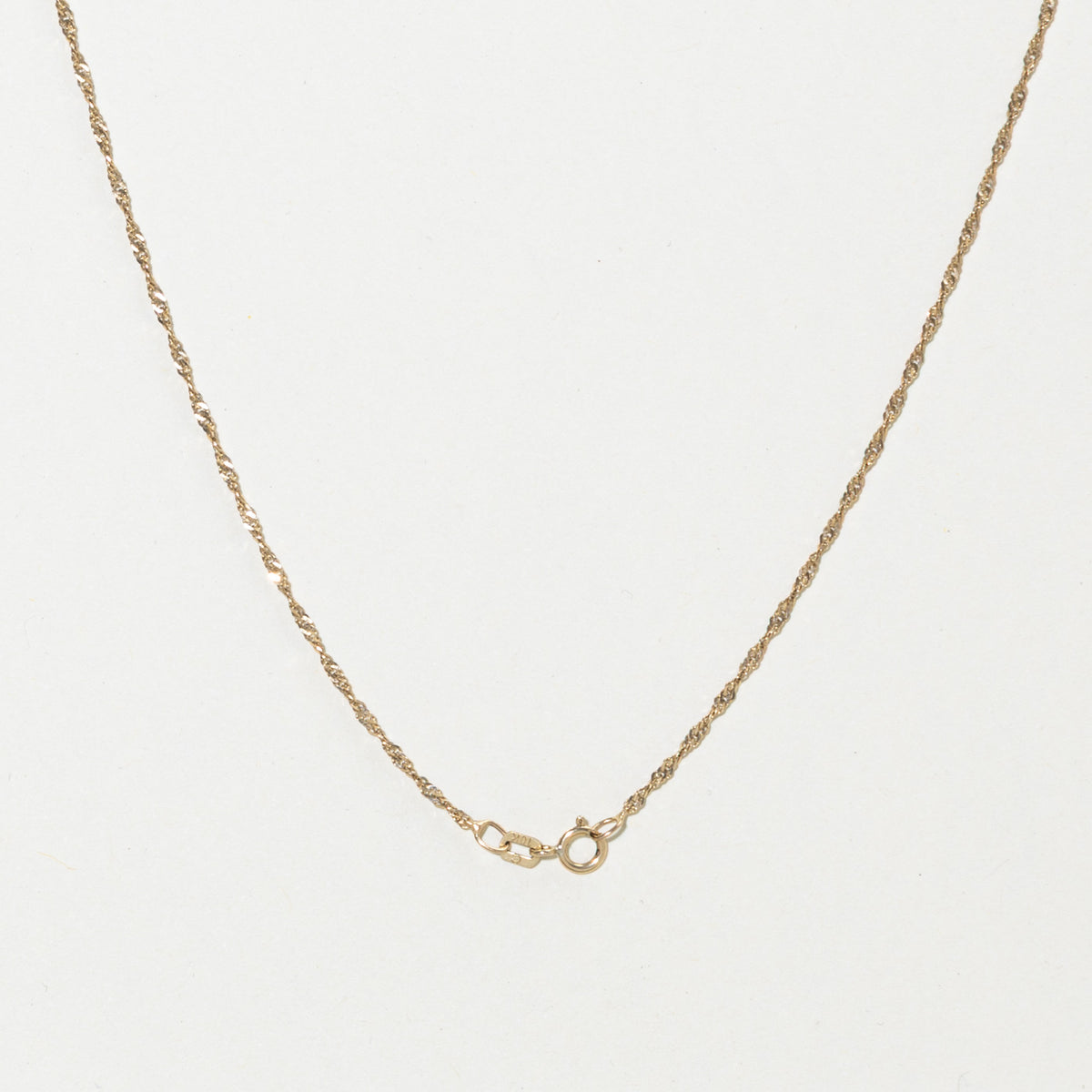 10k Yellow Gold Singapore Chain | 1.5mm | 20"