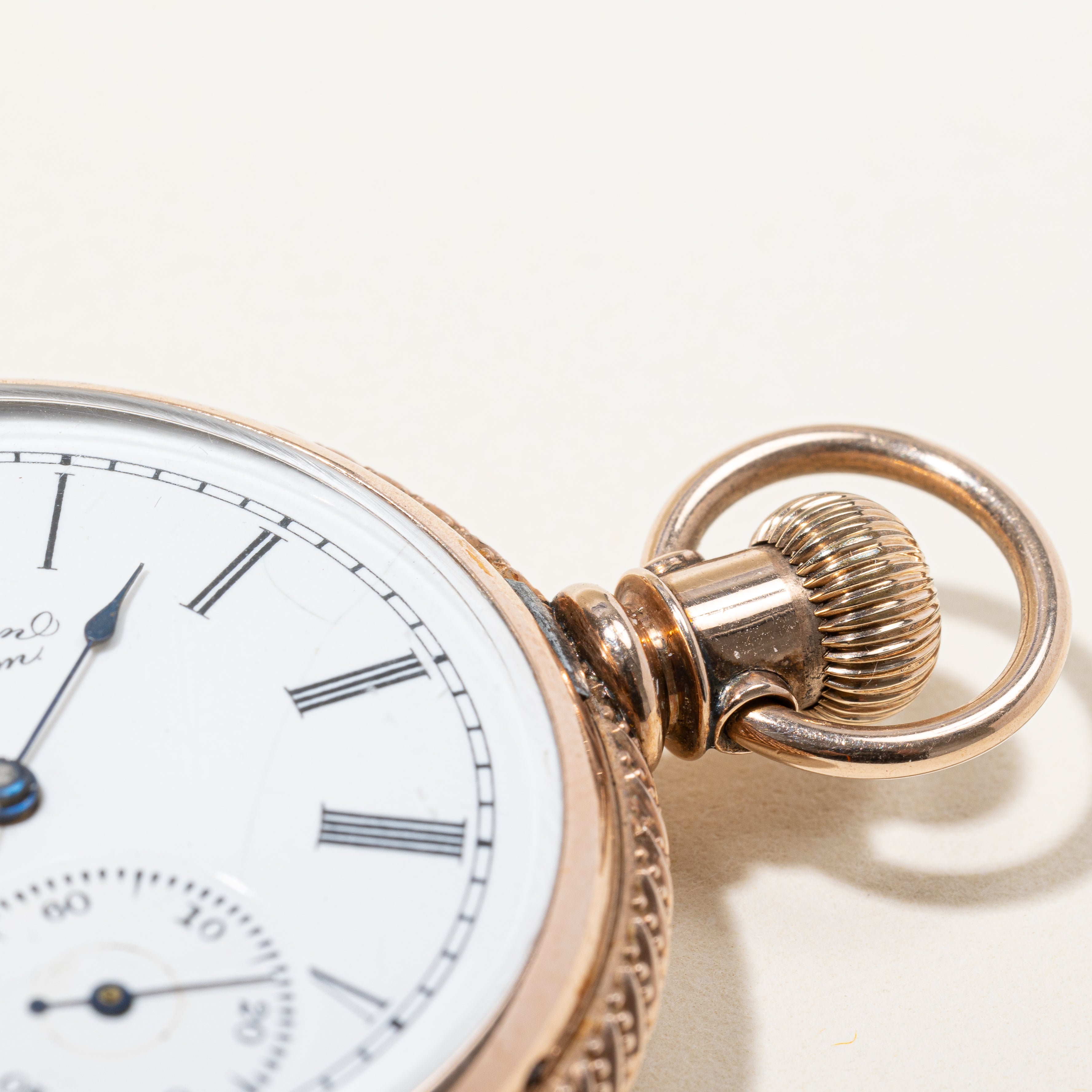 Waltham Antique 9k Yellow Gold Pocket Watch
