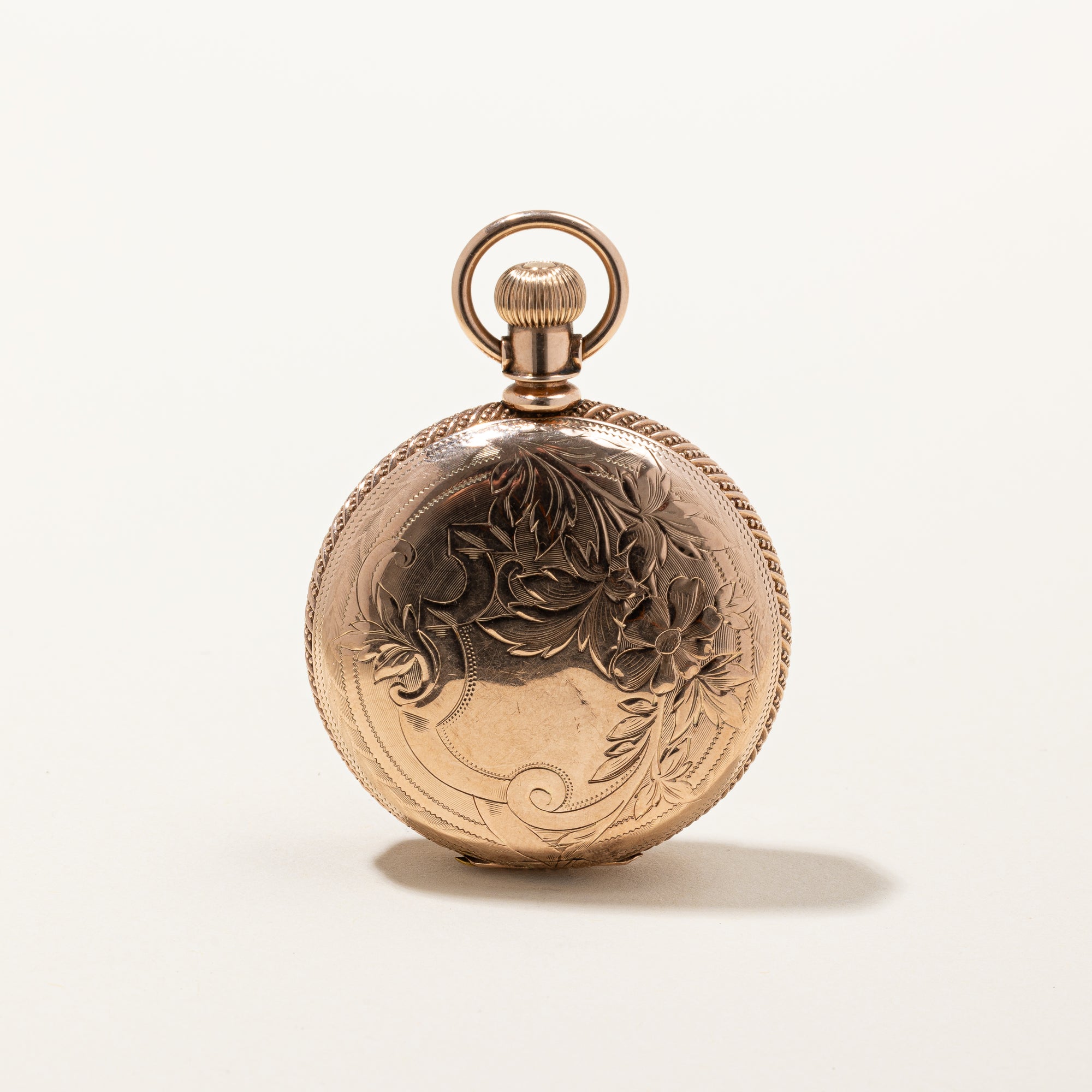 Waltham Antique 9k Yellow Gold Pocket Watch