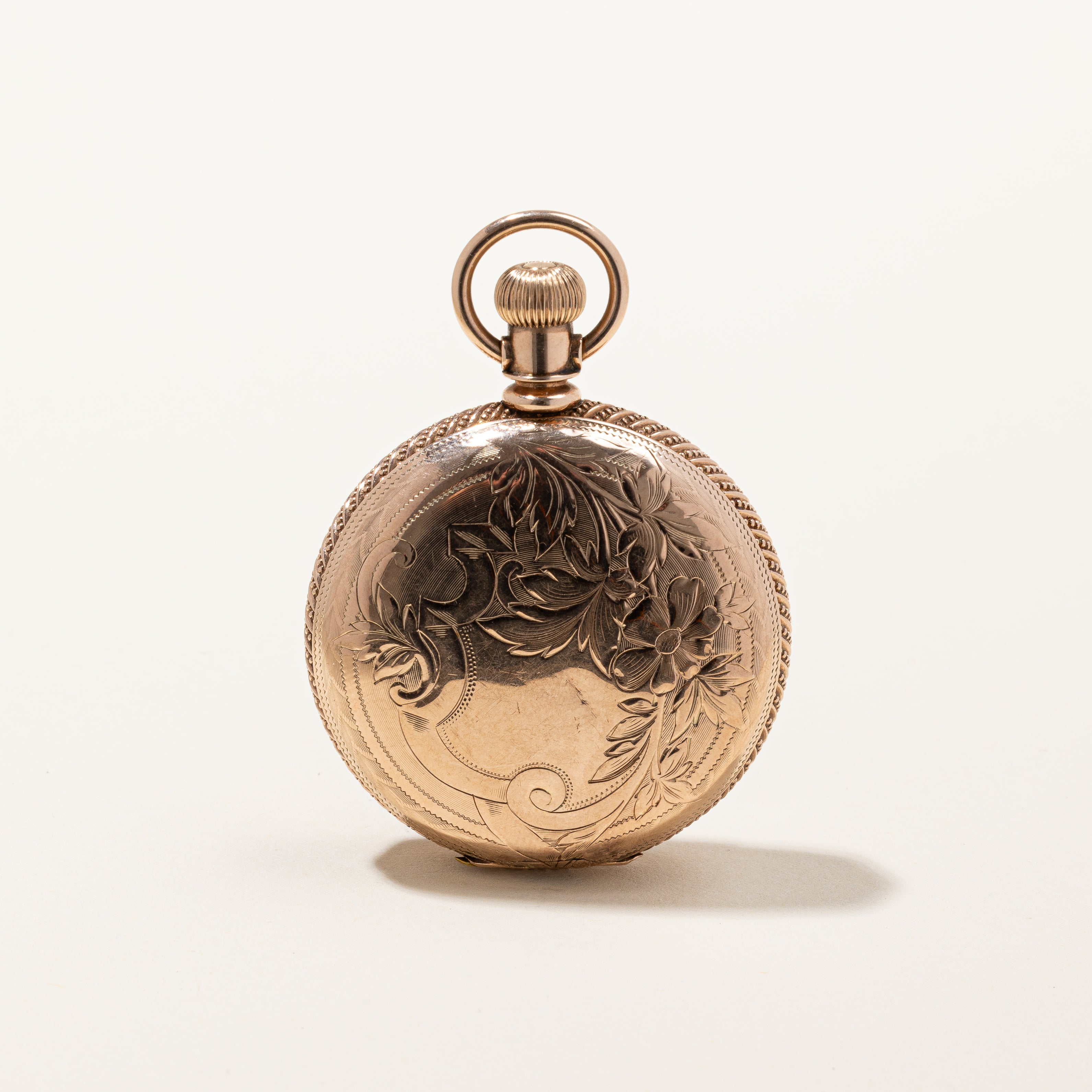 Waltham Antique 9k Yellow Gold Pocket Watch