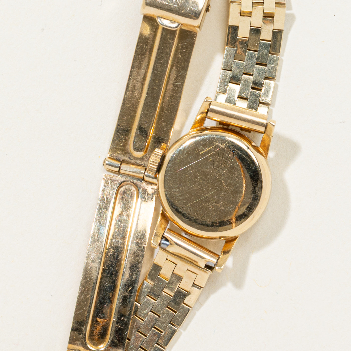 'Rolex' Vintage 18k Yellow Gold Precision Watch | 6.5" |