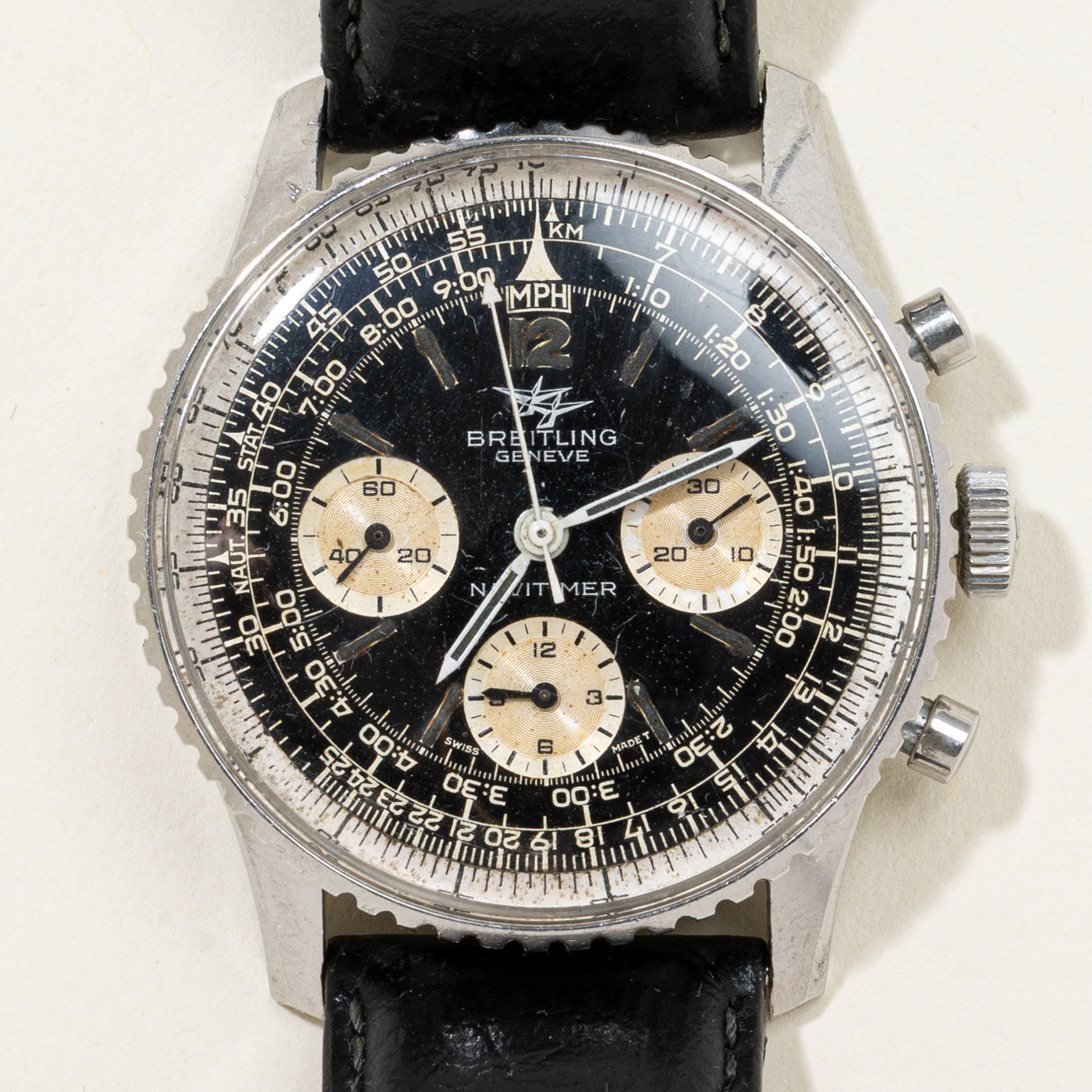 'Breitling' 1963 Stainless Steel Twin Jets Navitimer 806 Watch | 7.5-9.5" |
