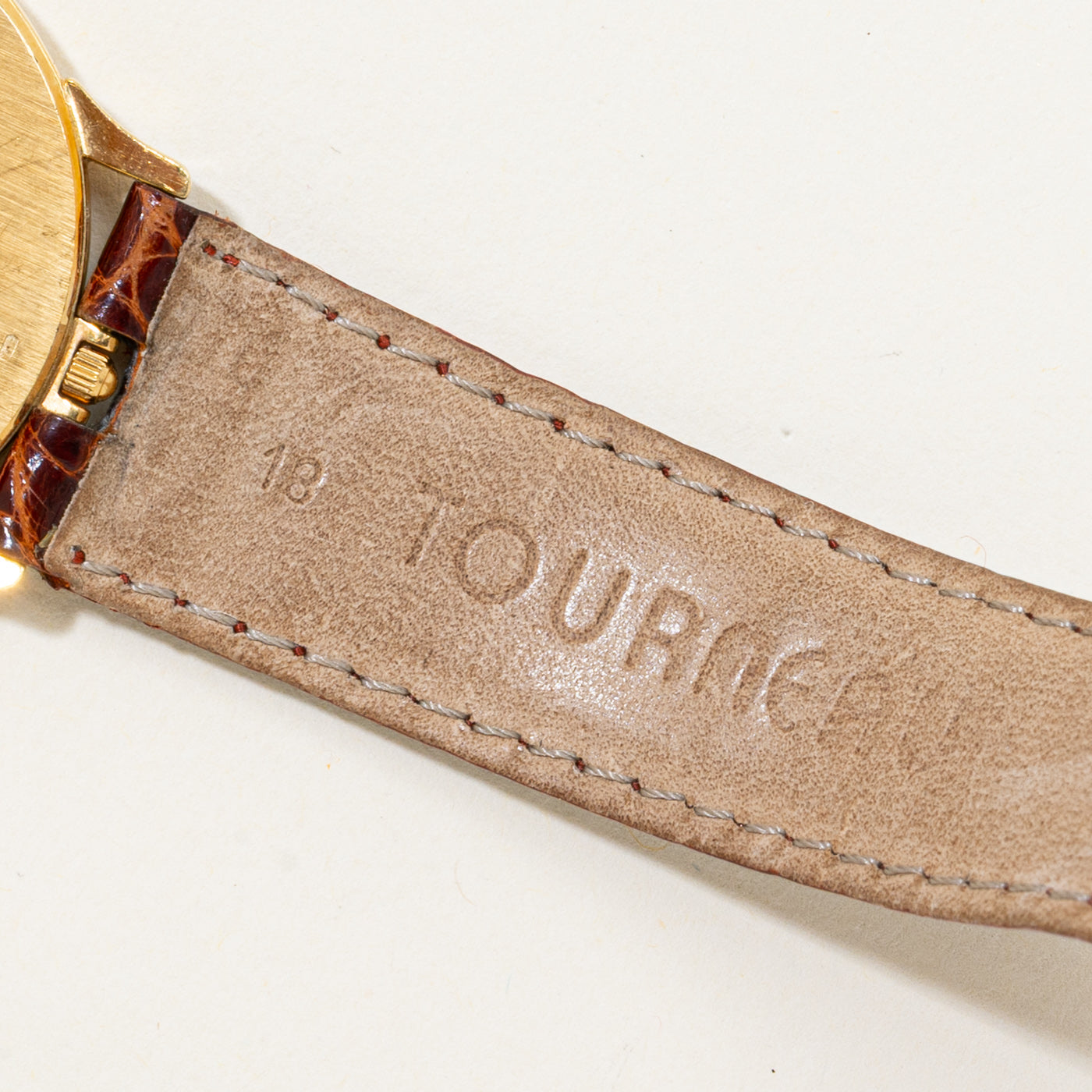 ***À VOIR*** PRIX Montre 'Tourneau' en or jaune 18 carats | 8,5" | 