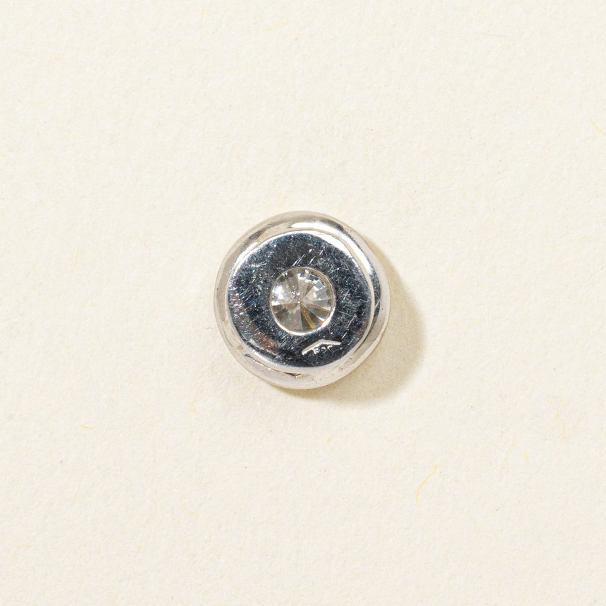 14k Bezel Set Solitaire Diamond Pendant | 0.30ct SI2 J